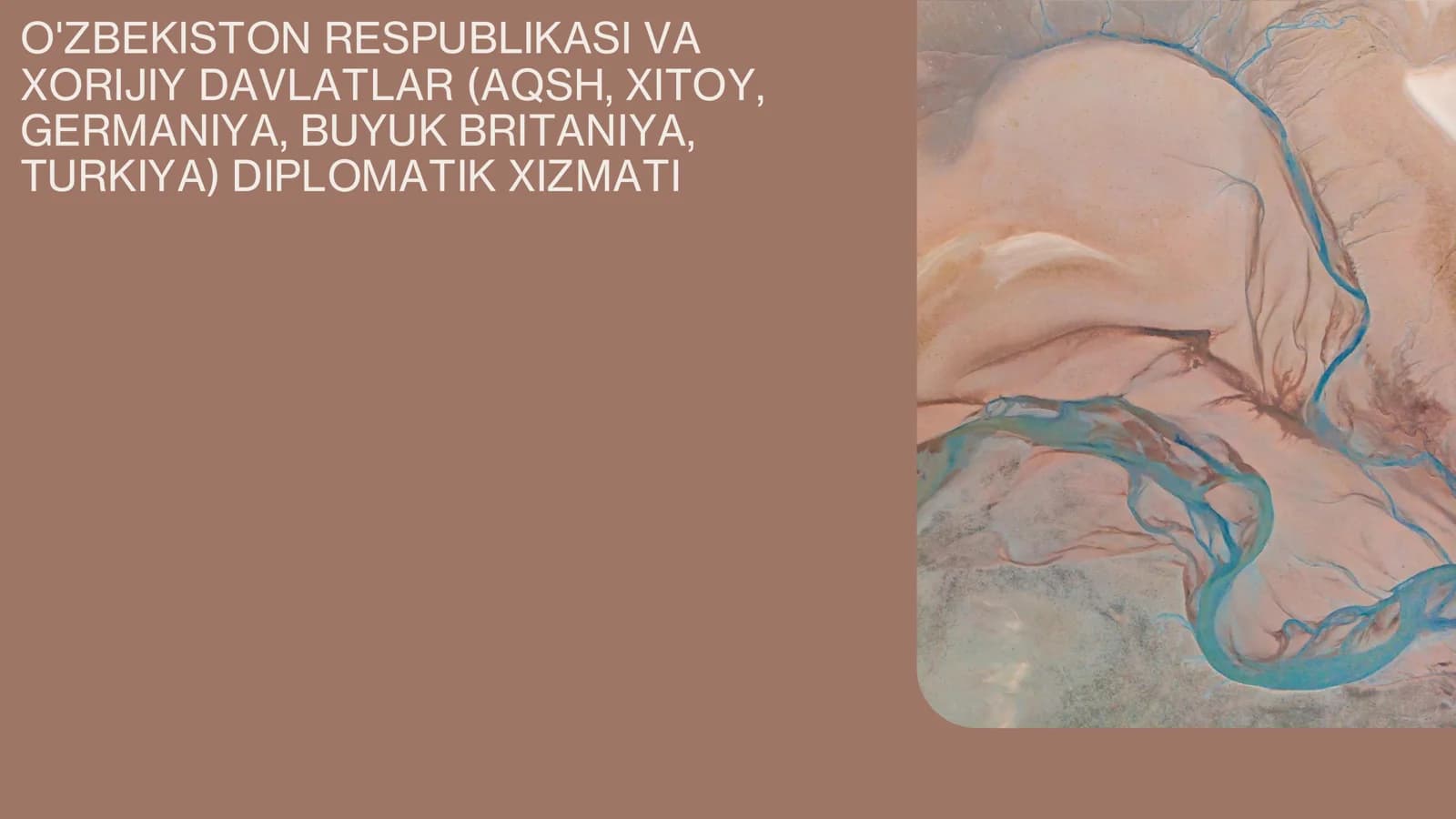 O'zbekiston Respublikasi va xorijiy davlatlar(AQSH, Xitoy, Germaniya, Buyuk Britaniya, Turkiya) diplomatik hizmati