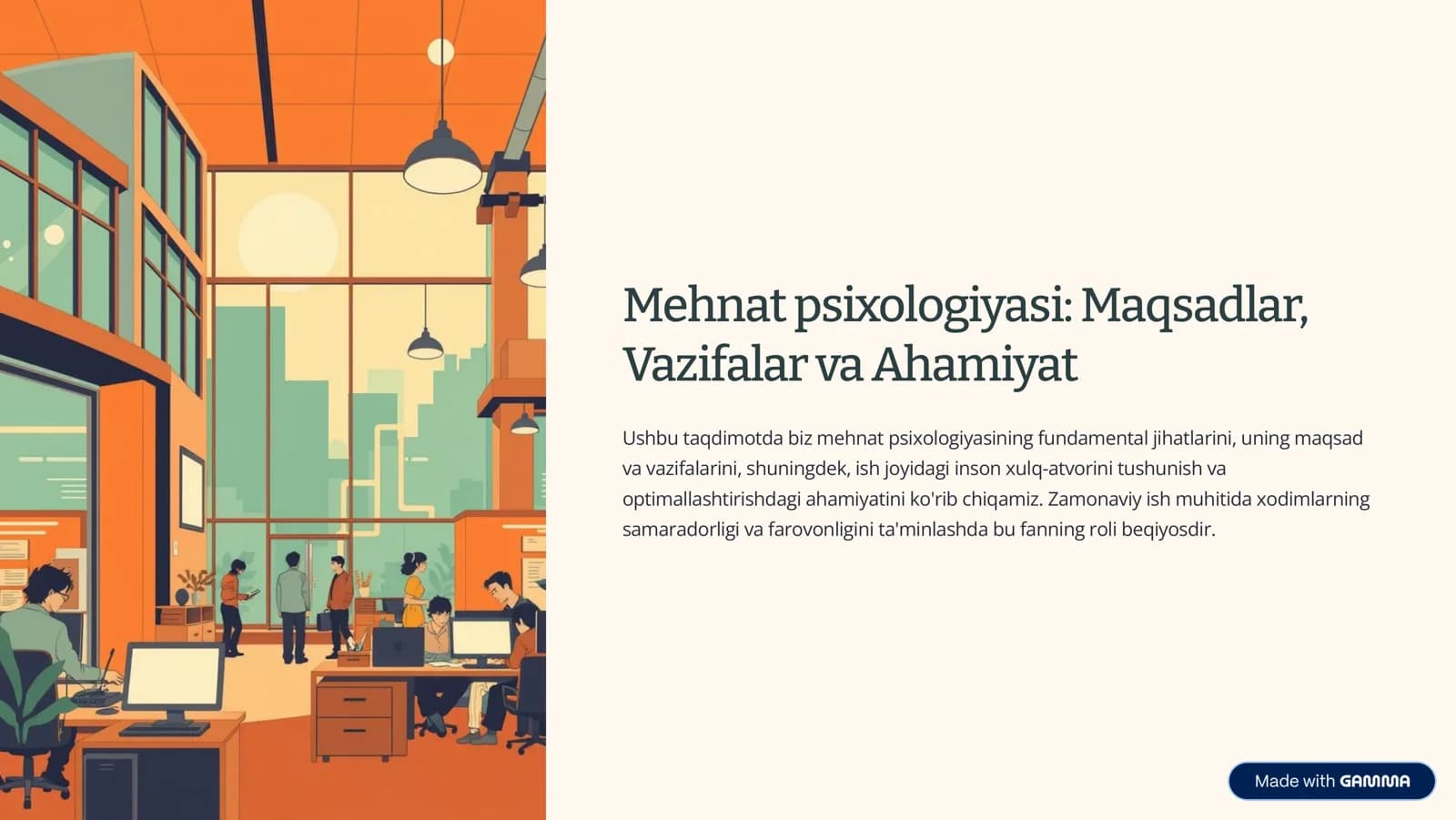 Mehnat psixologiyasi: Maqsadlar, Vazifalar va Ahamiyat