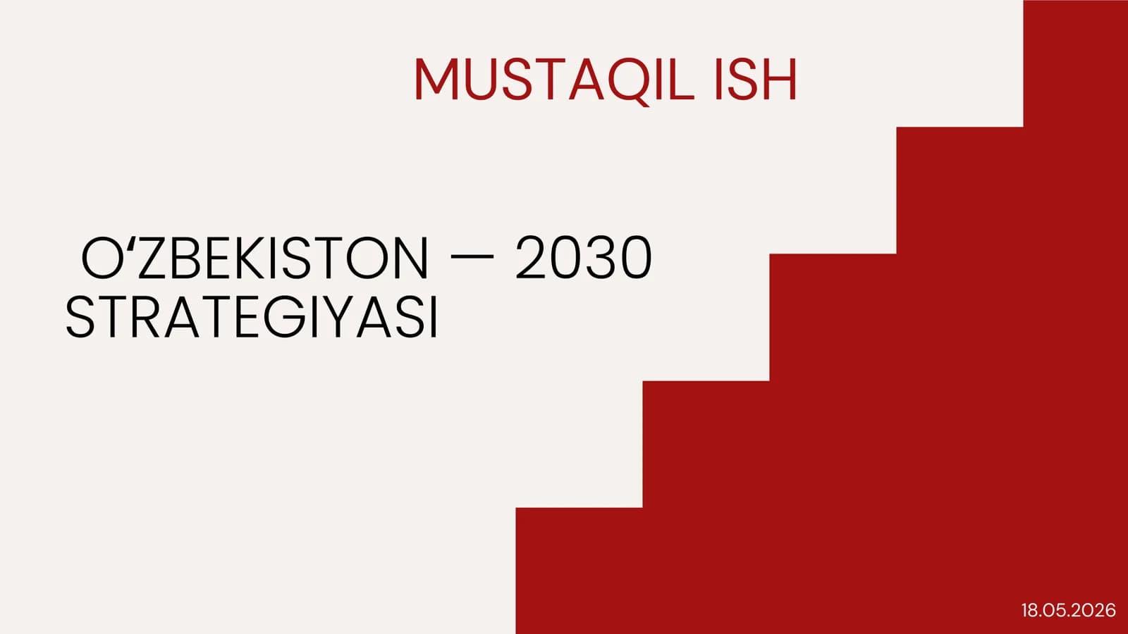 O'zbekiston — 2030 Strategiyasi