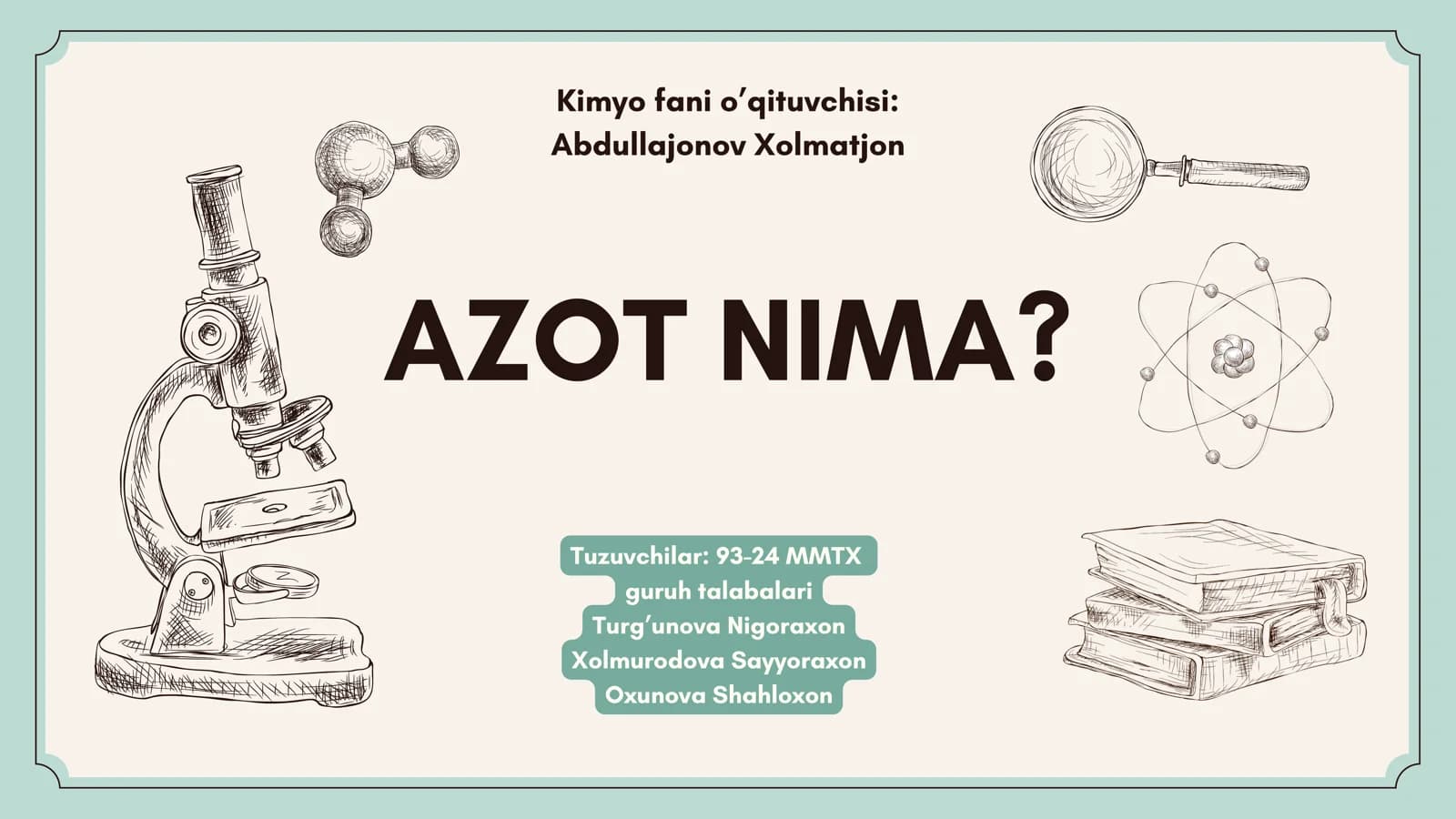 AZOT NIMA?