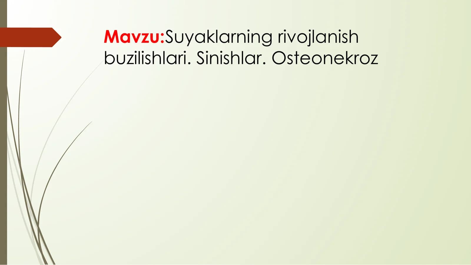 Suyaklarning rivojlanish buzilishlari