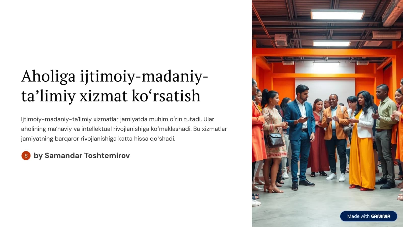 Mahorat darslari