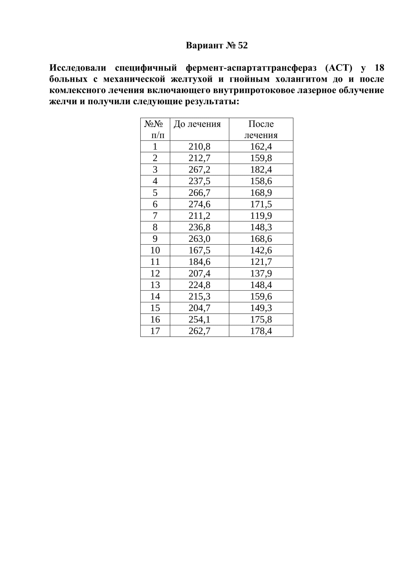 Вариант № 52