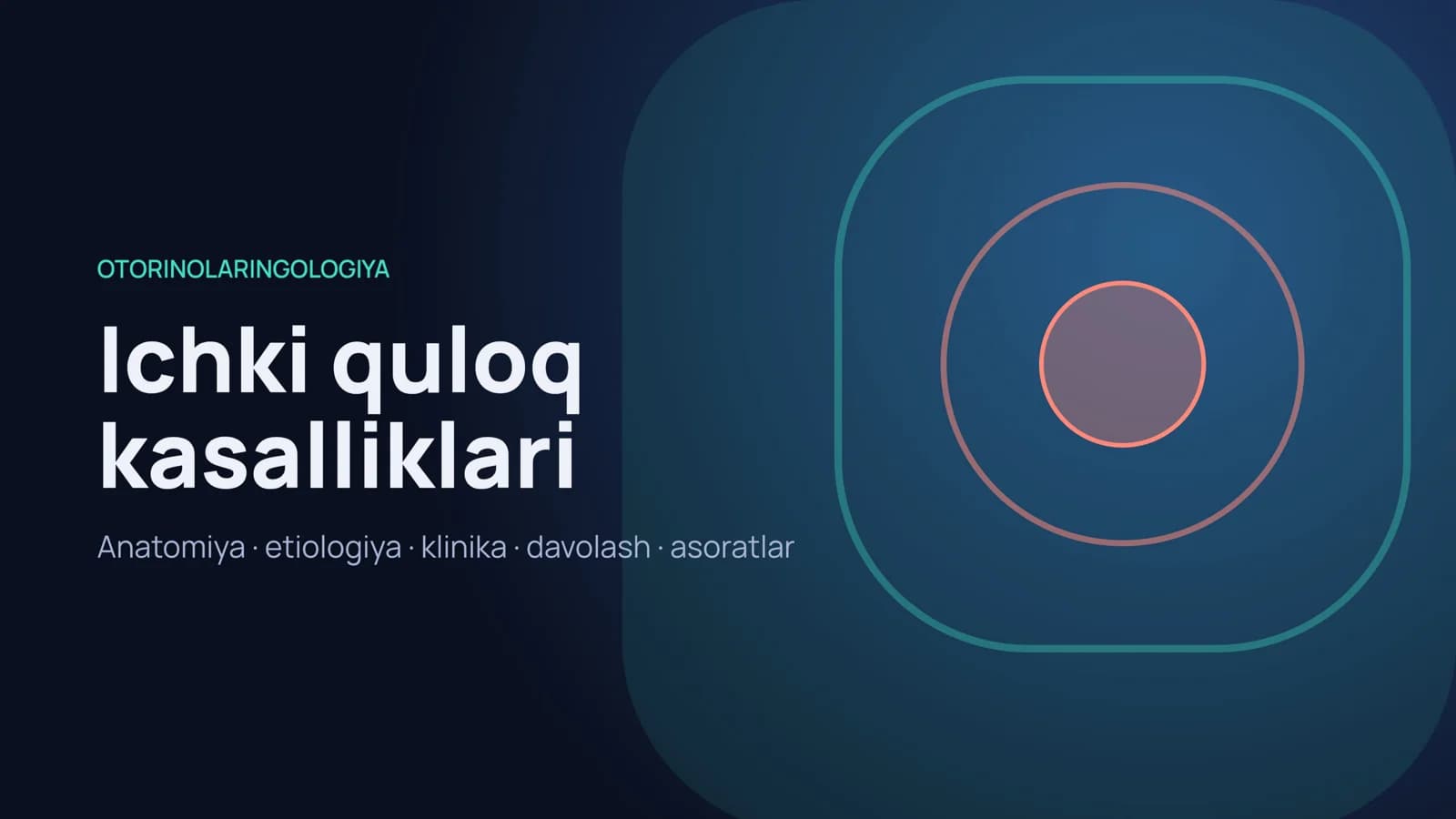 Ichki quloq kasalliklari