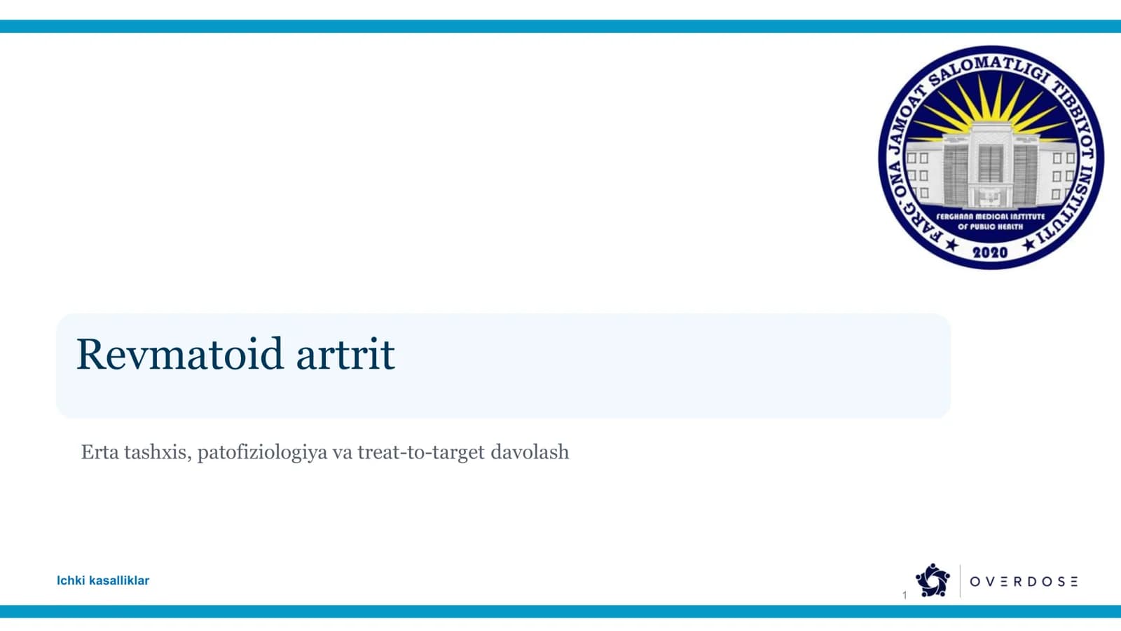 Revmatoid artrit: tushuncha