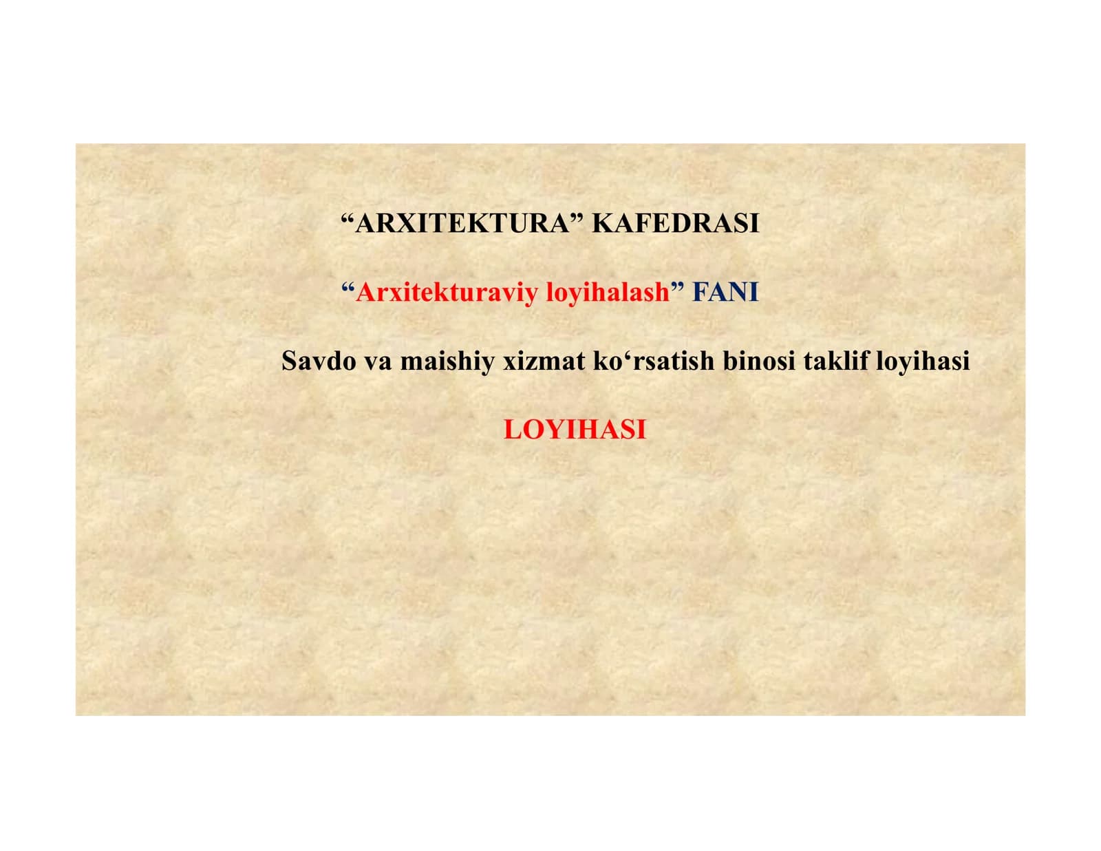 Savdo va maishiy xizmat ko‘rsatish binosi taklif loyihasi.pdf