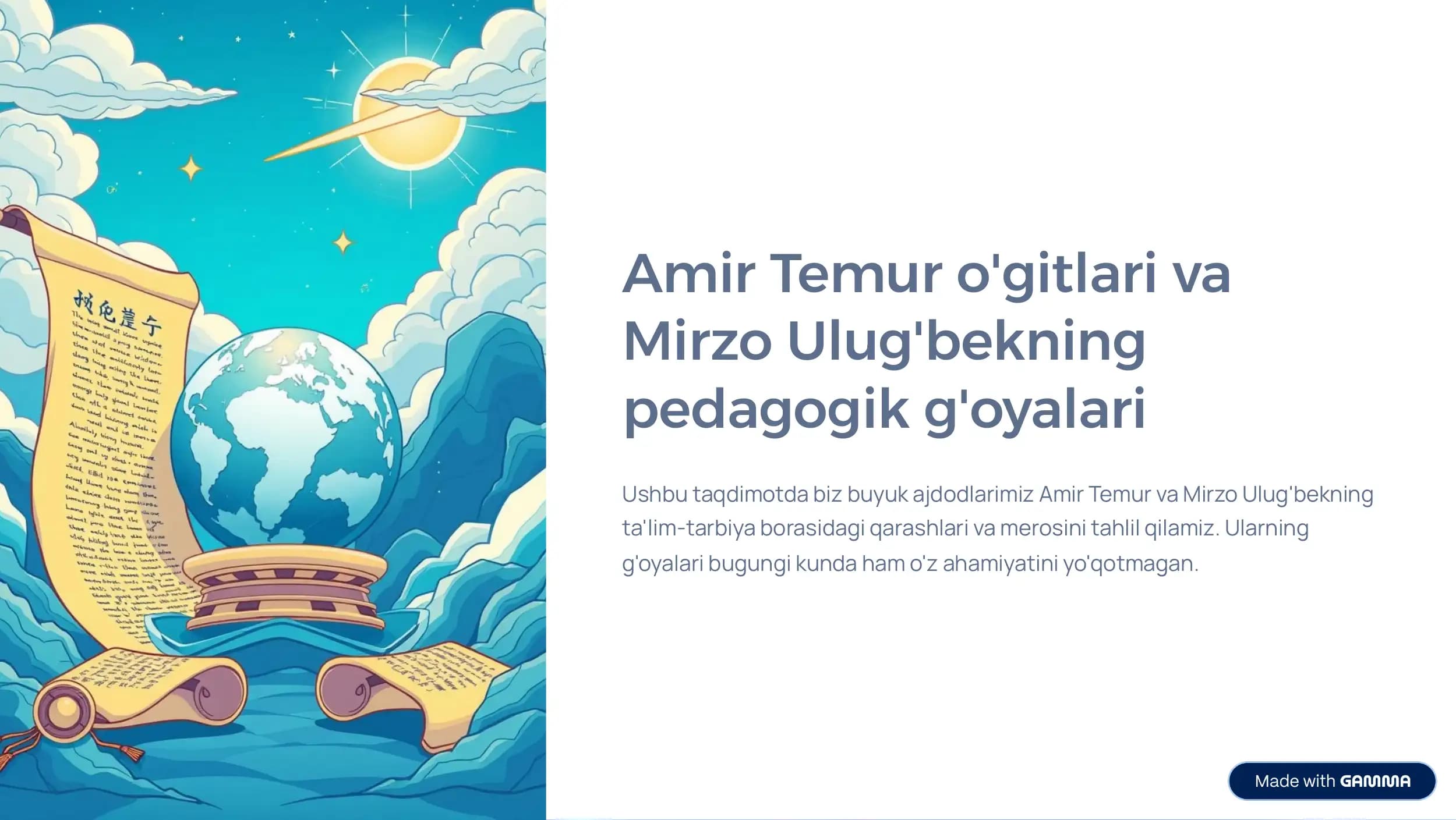 Amir Temur va Ulugʻbek