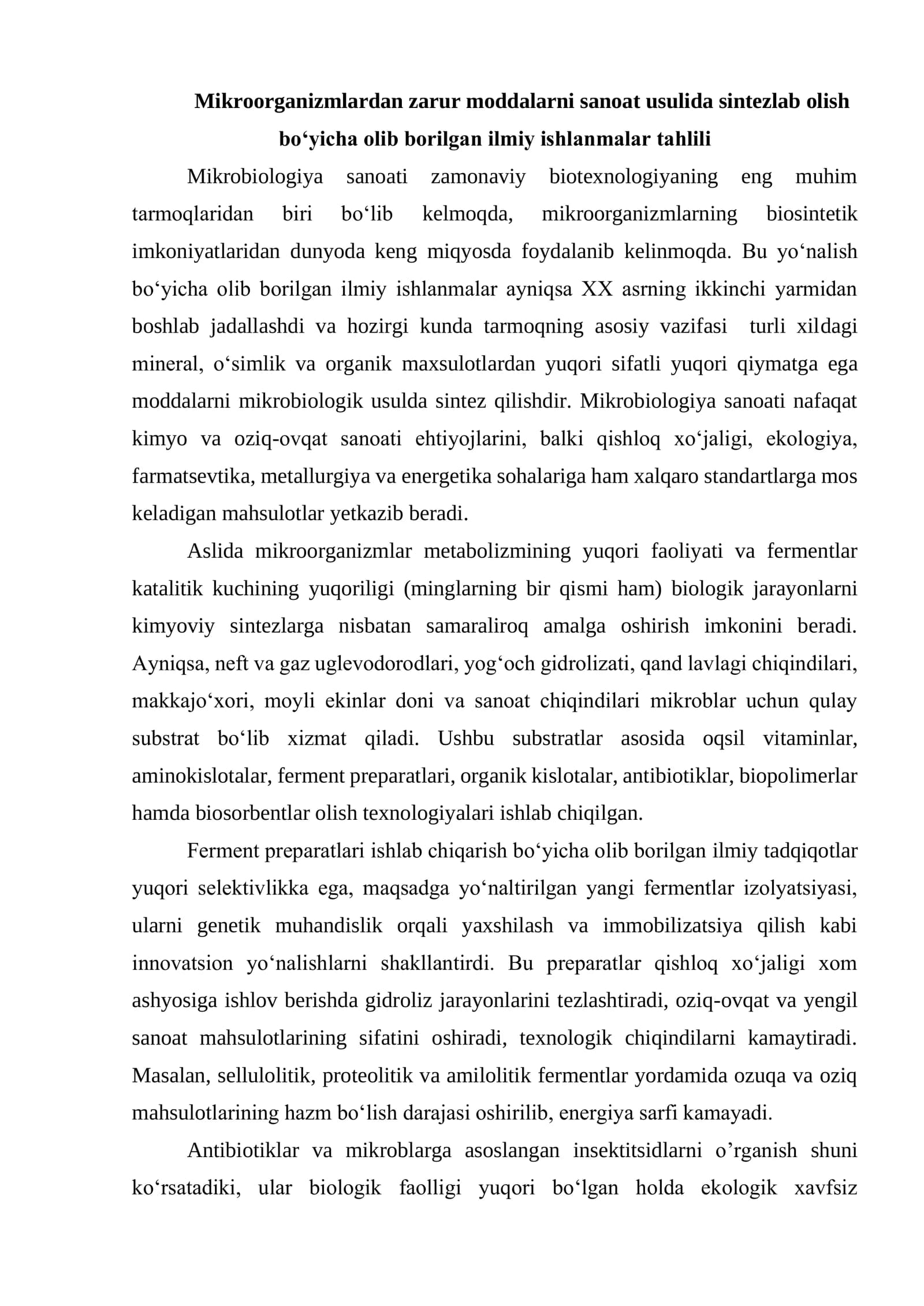 Mikrobiologiya sanoati