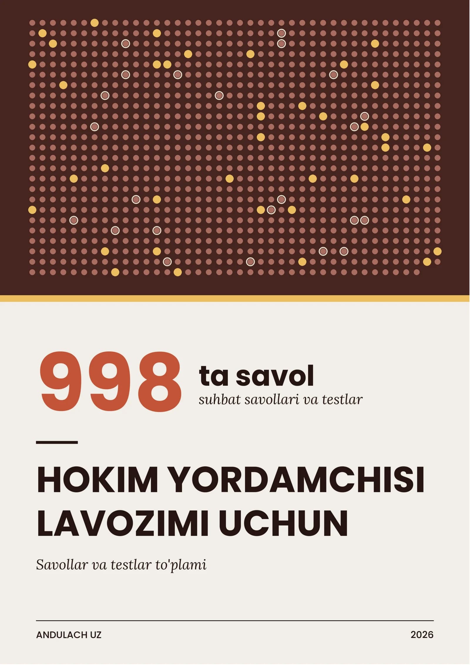 Hokim yordamchisi lavozimi — suhbat savollari va testlar. 1000 ta savol