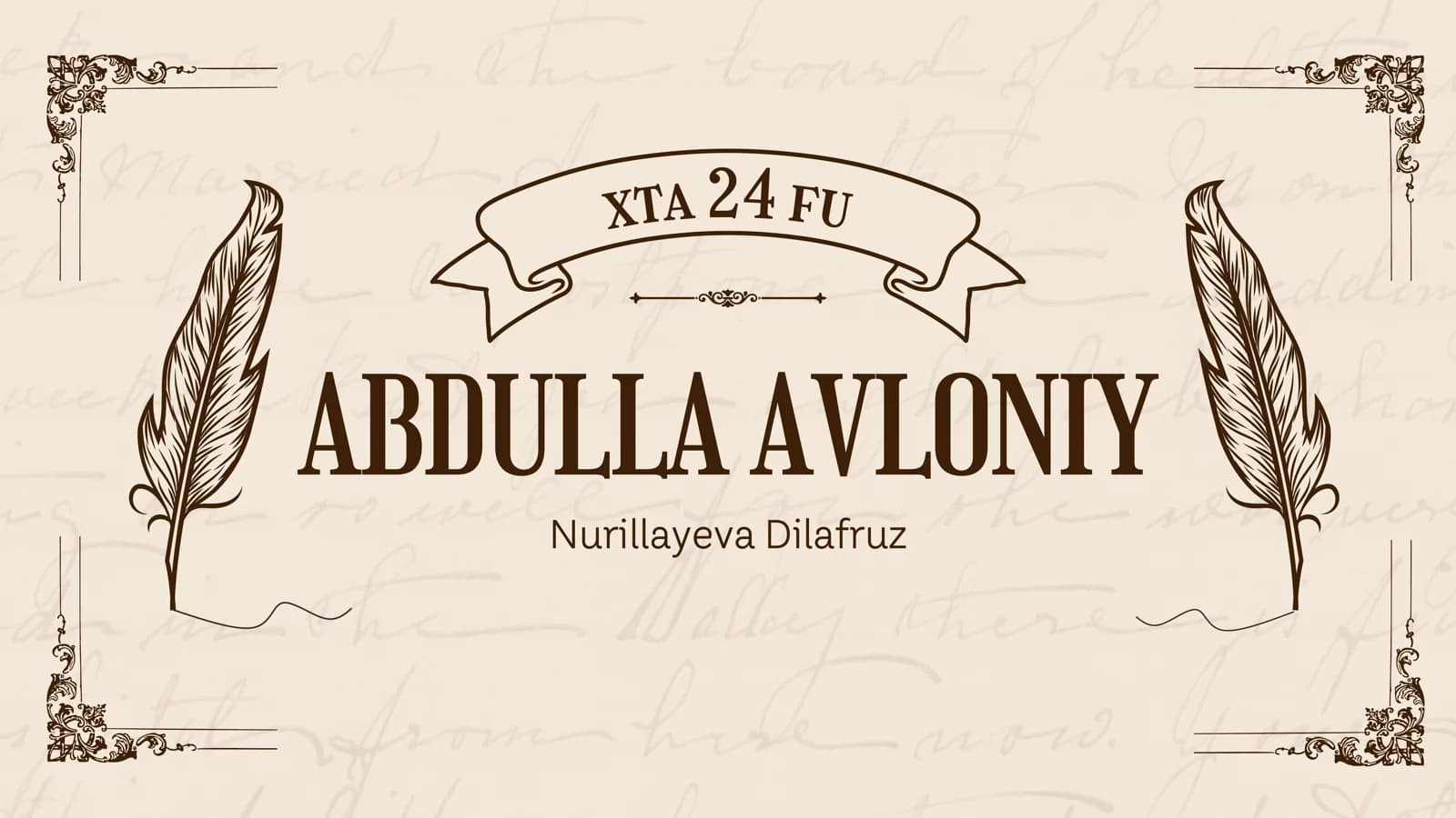 Abdulla Avloniy hayoti va ijodi