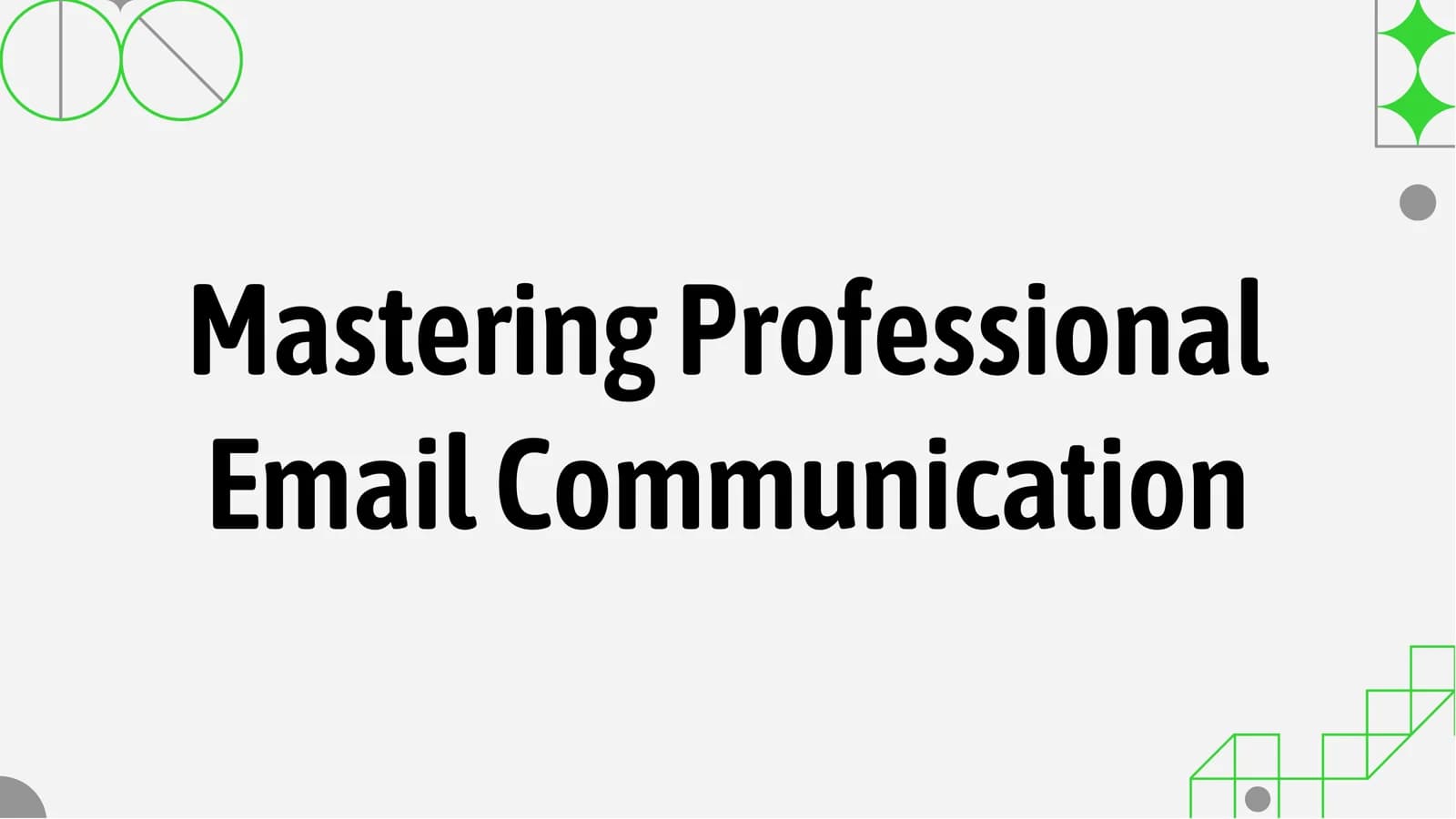 Mastering Professional Email Communication