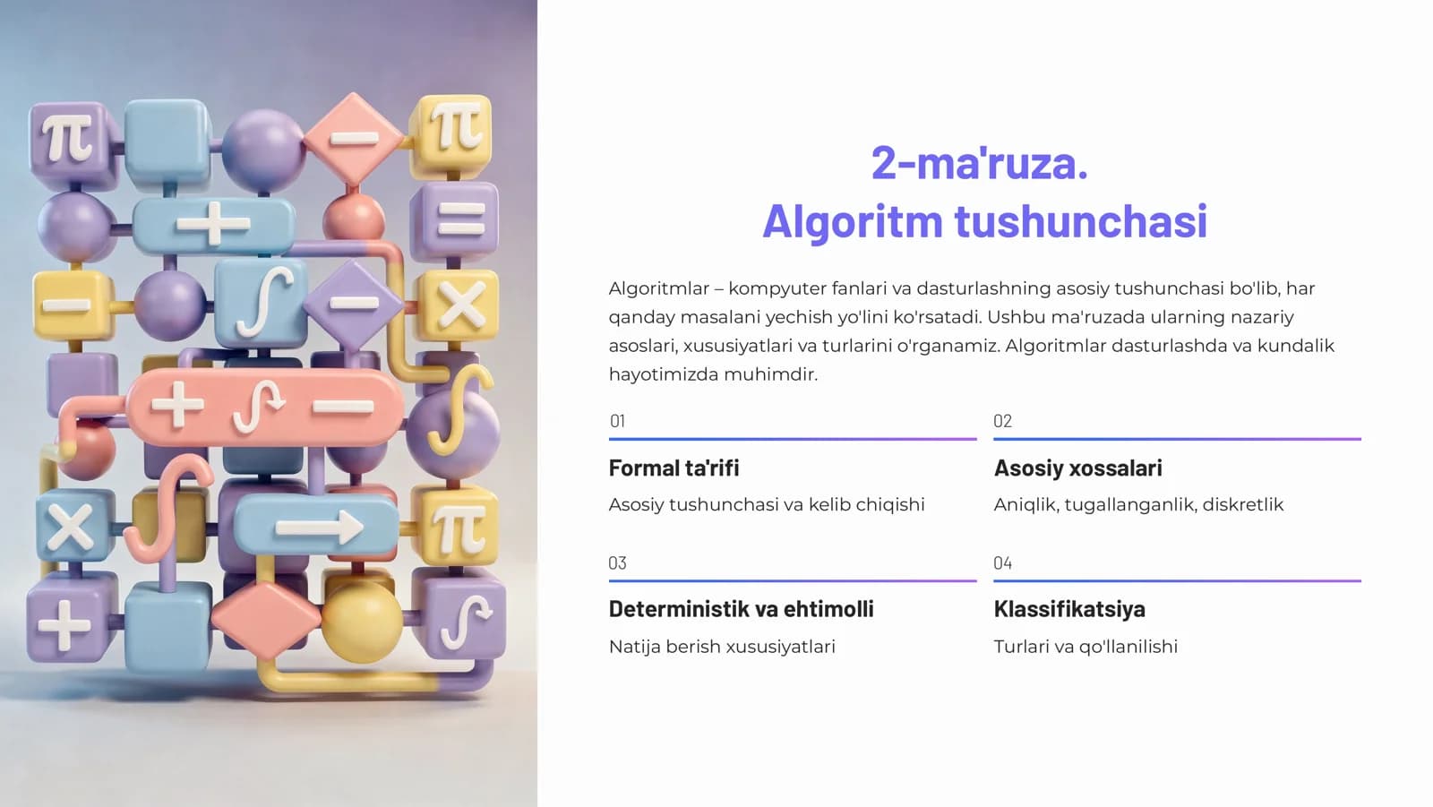 Algoritm tushunchasi