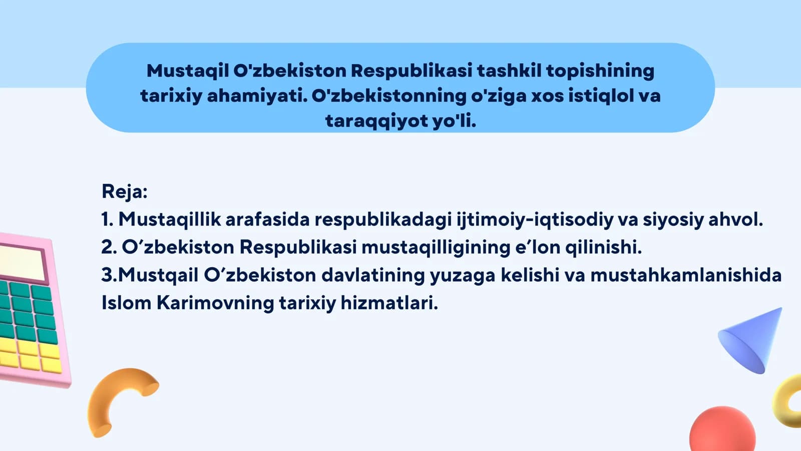 Iqtisodiy va siyosiy ahvol