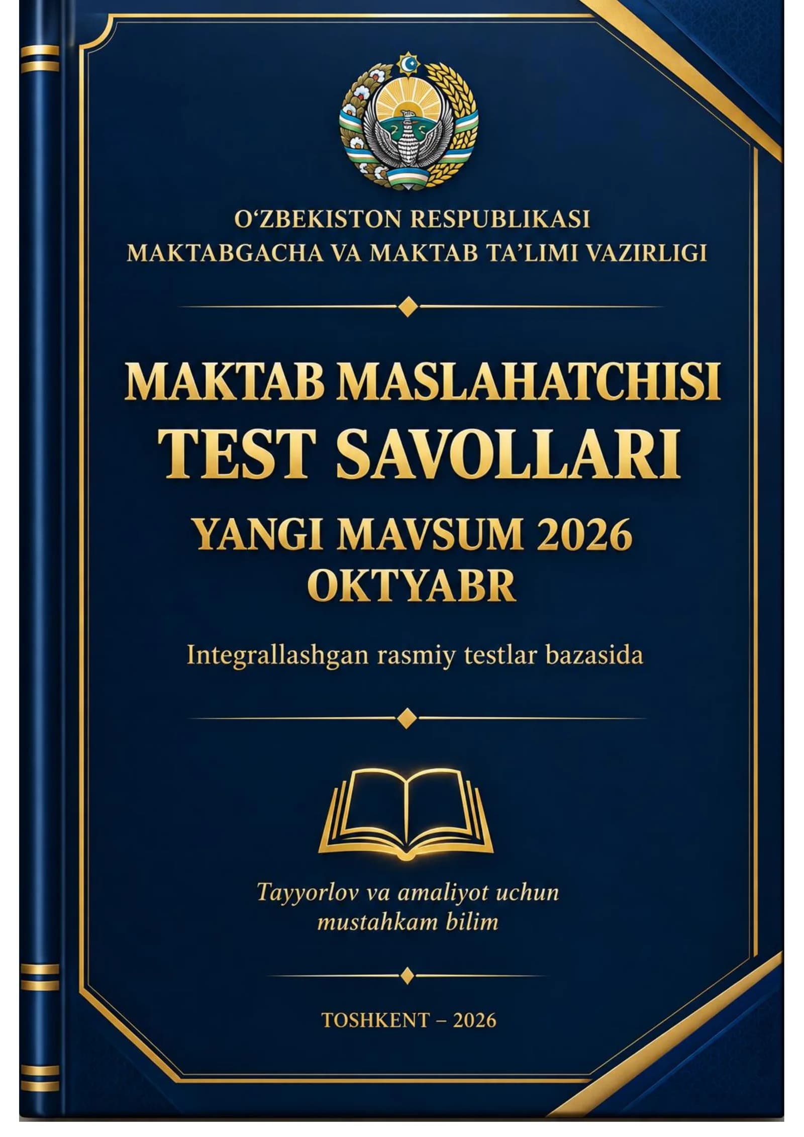 MAKTAB MASLAHATCHISI TEST YANGI MAVSUM — 2026 YIL OKTYABR