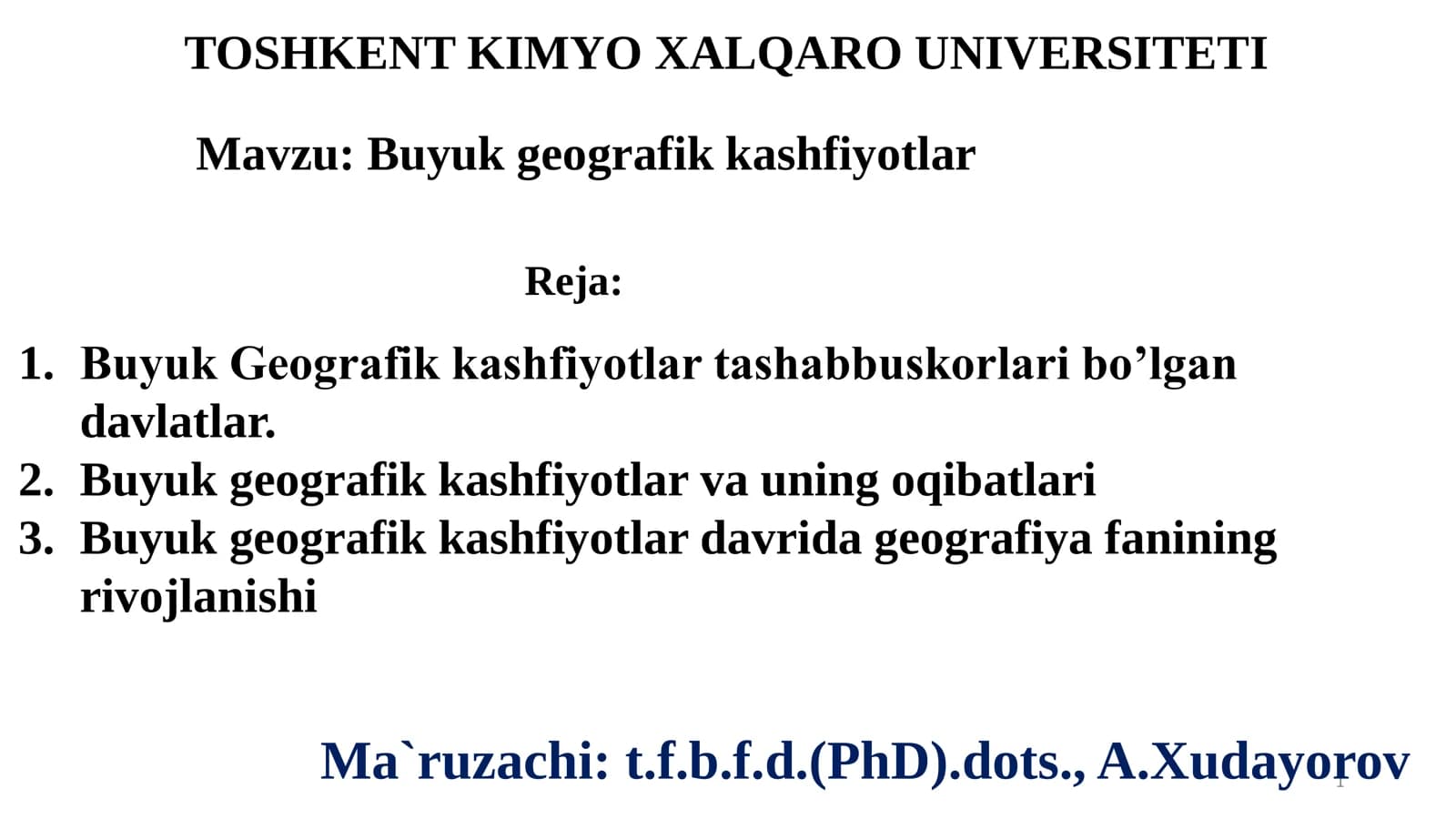Buyuk geografik kashfiyotlar
