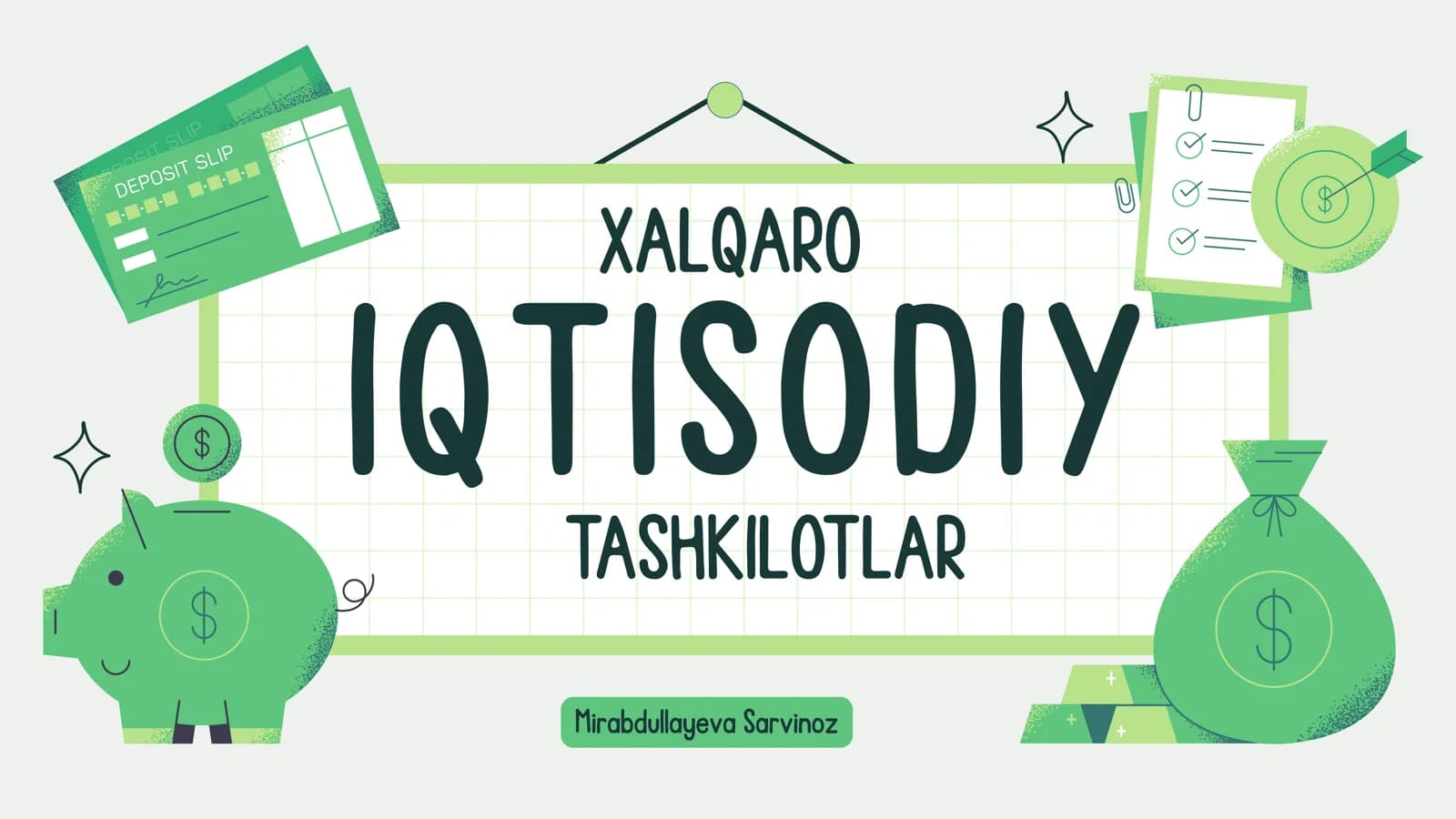 XALQARO IQTISODIY TASHKILOTLAR