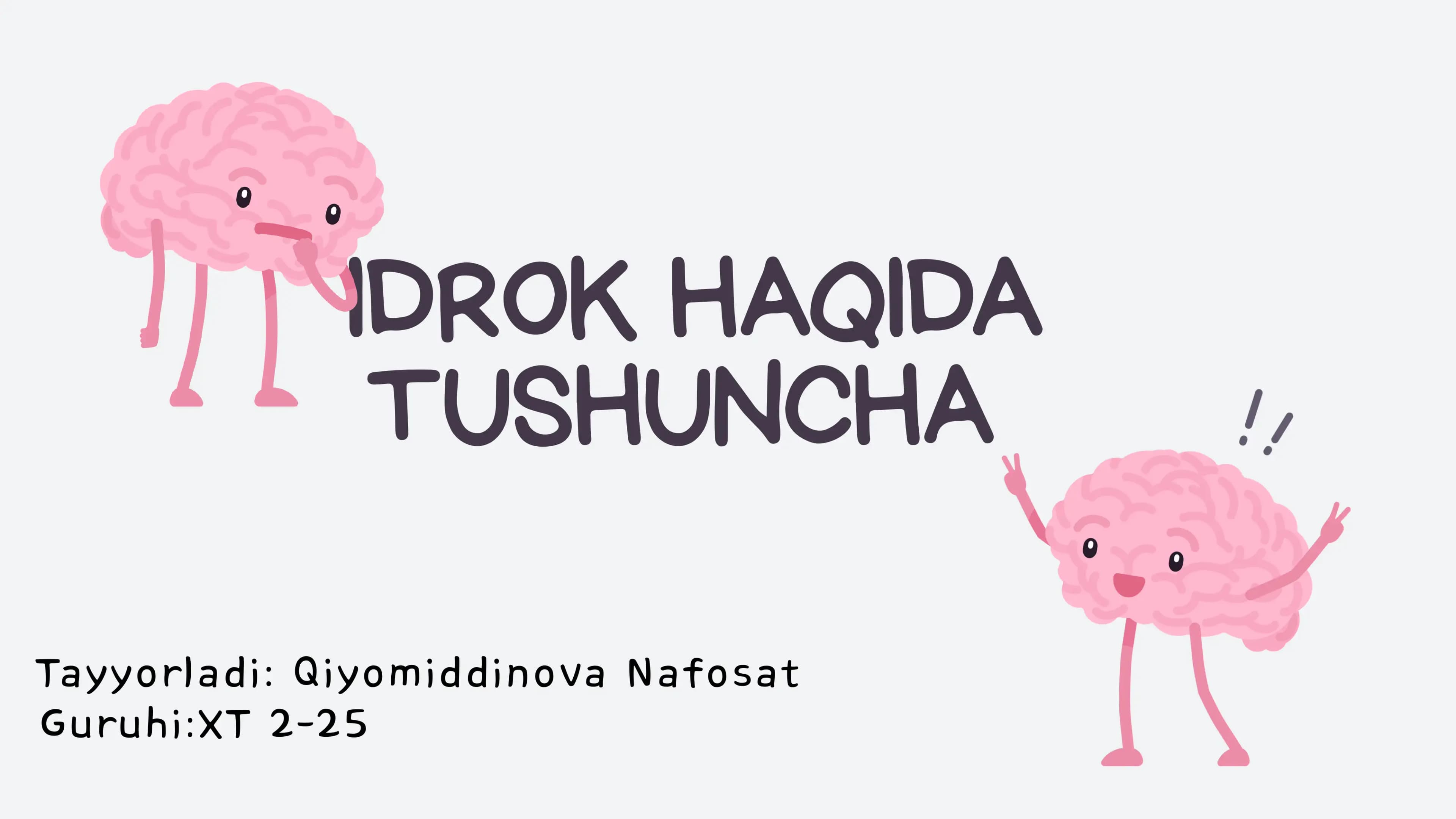 Idrok Haqida