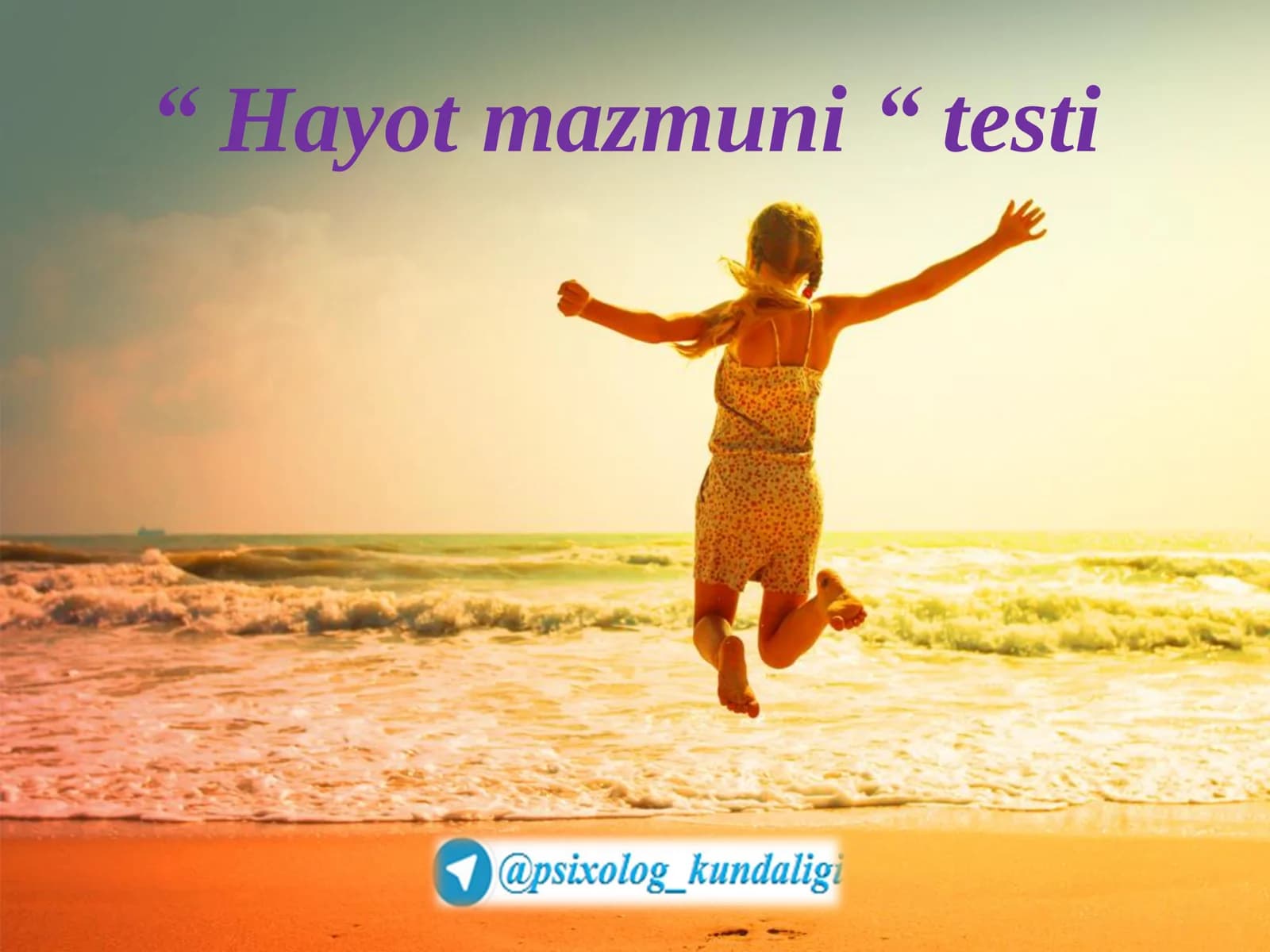 Hayot mazmuni testi
