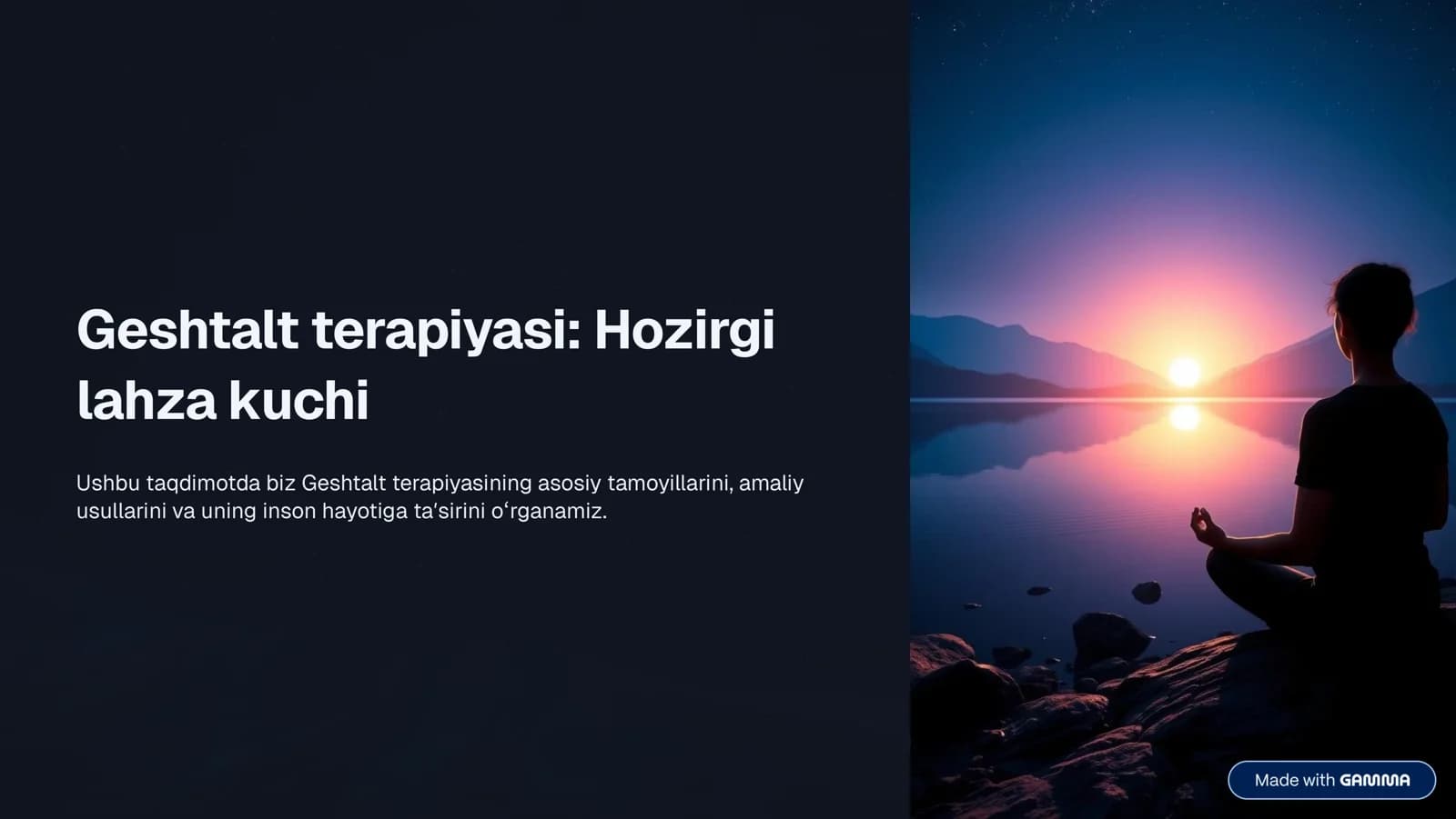 Geshtalt terapiyasi