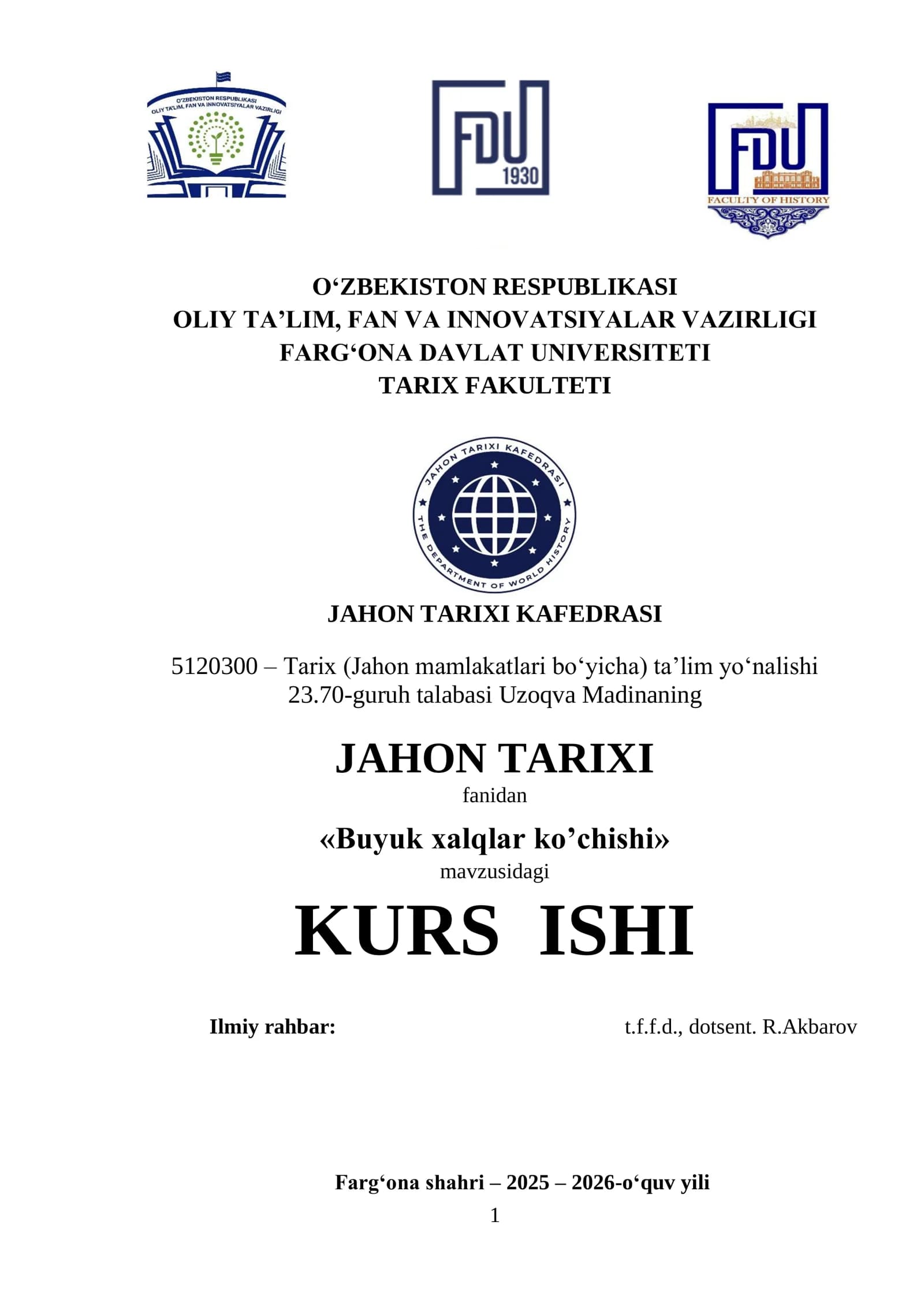 Buyuk xalqlar koʼchishi