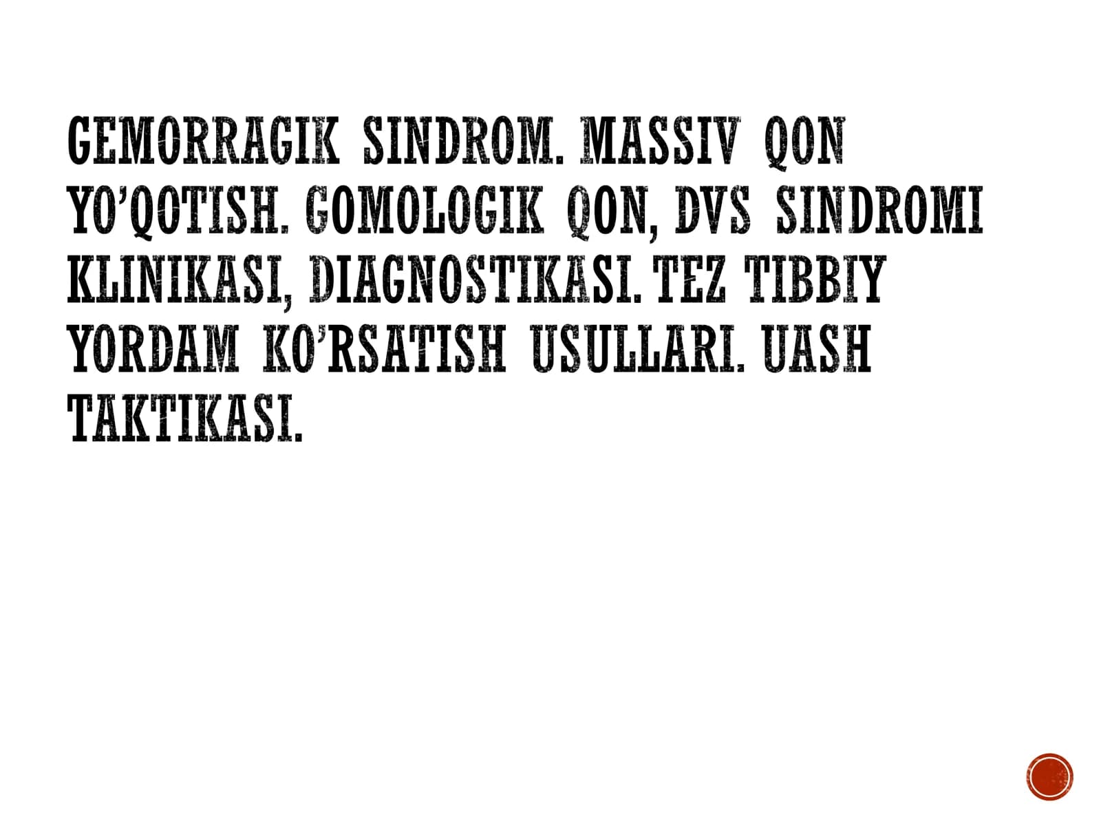 Gemorragik sindrom