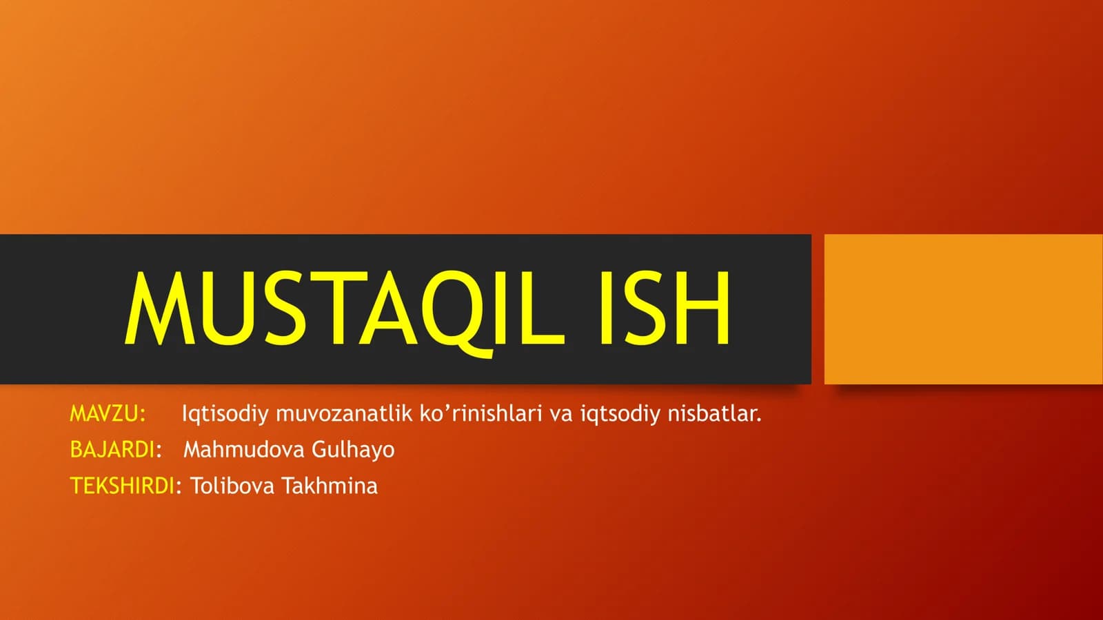Iqtisodiy muvozanatlik ko’rinishlari va iqtsodiy nisbatlar