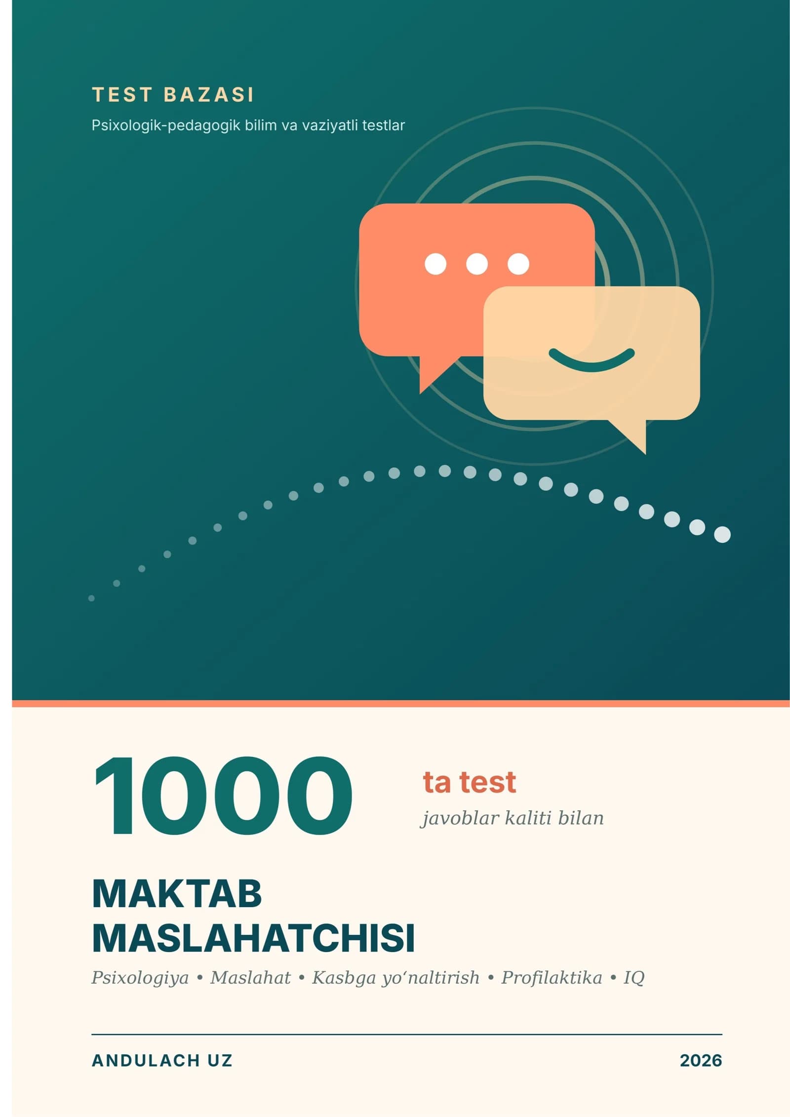 Maktab maslahatchisi (psixologi) uchun namunaviy testlar to‘plami