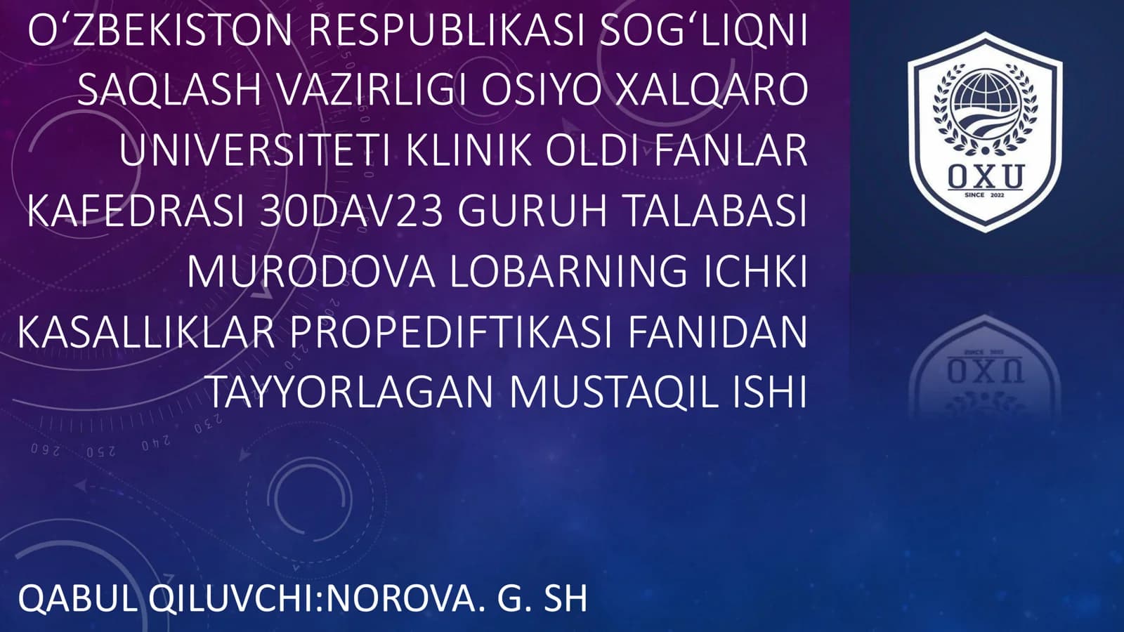 Oʻtkir respirator distress sindromi
