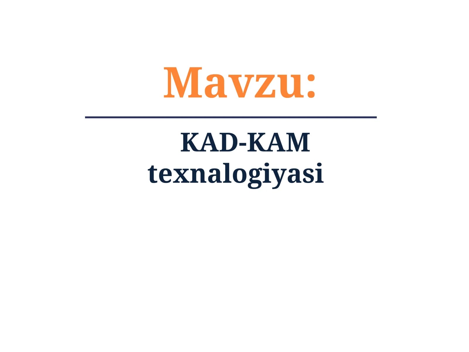 [CAD/CAM]