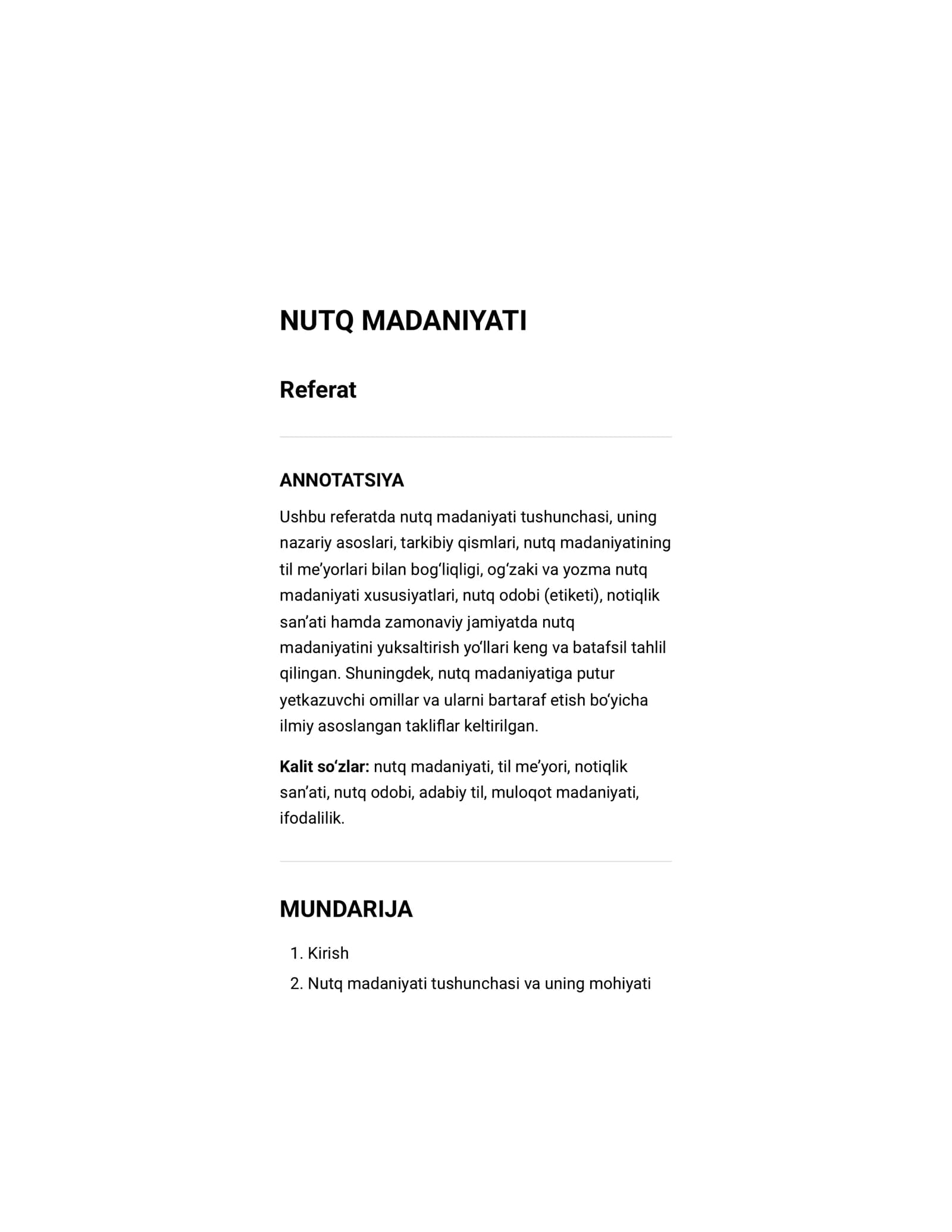 Referat Nutq madaniyati