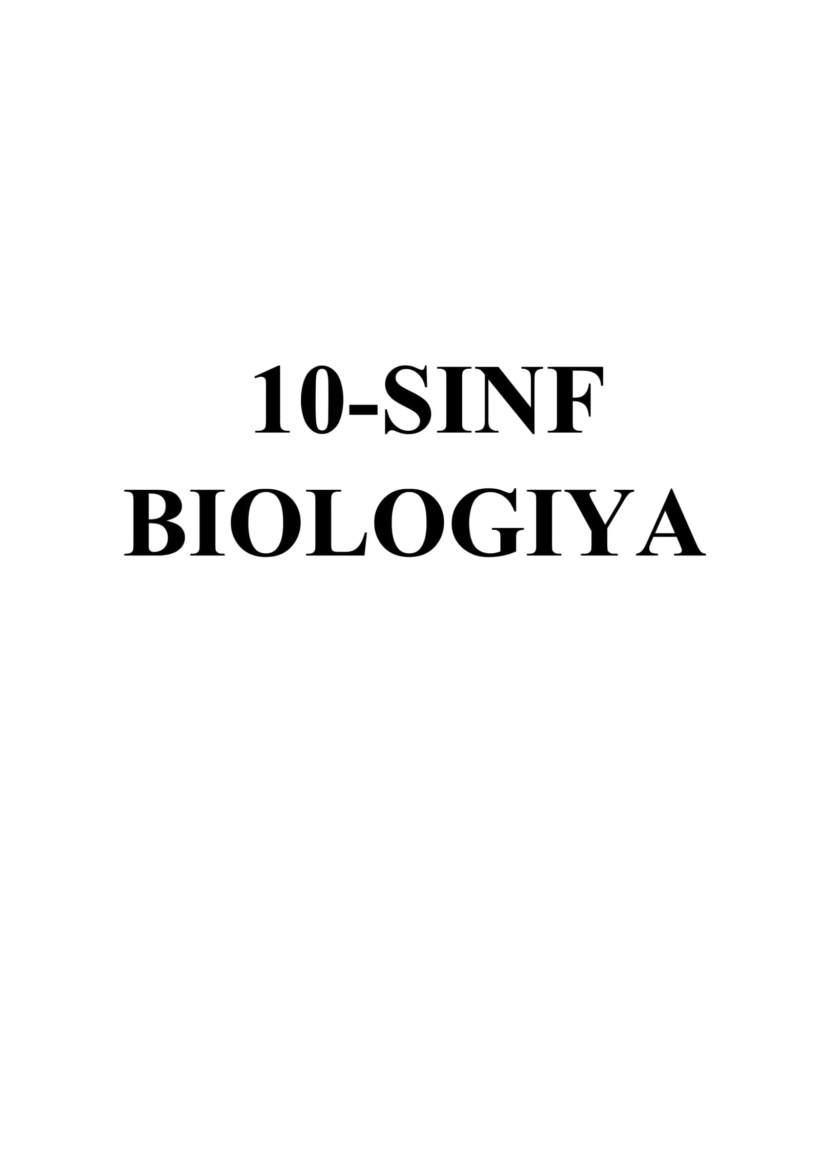 10-SINF BIOLOGIYA