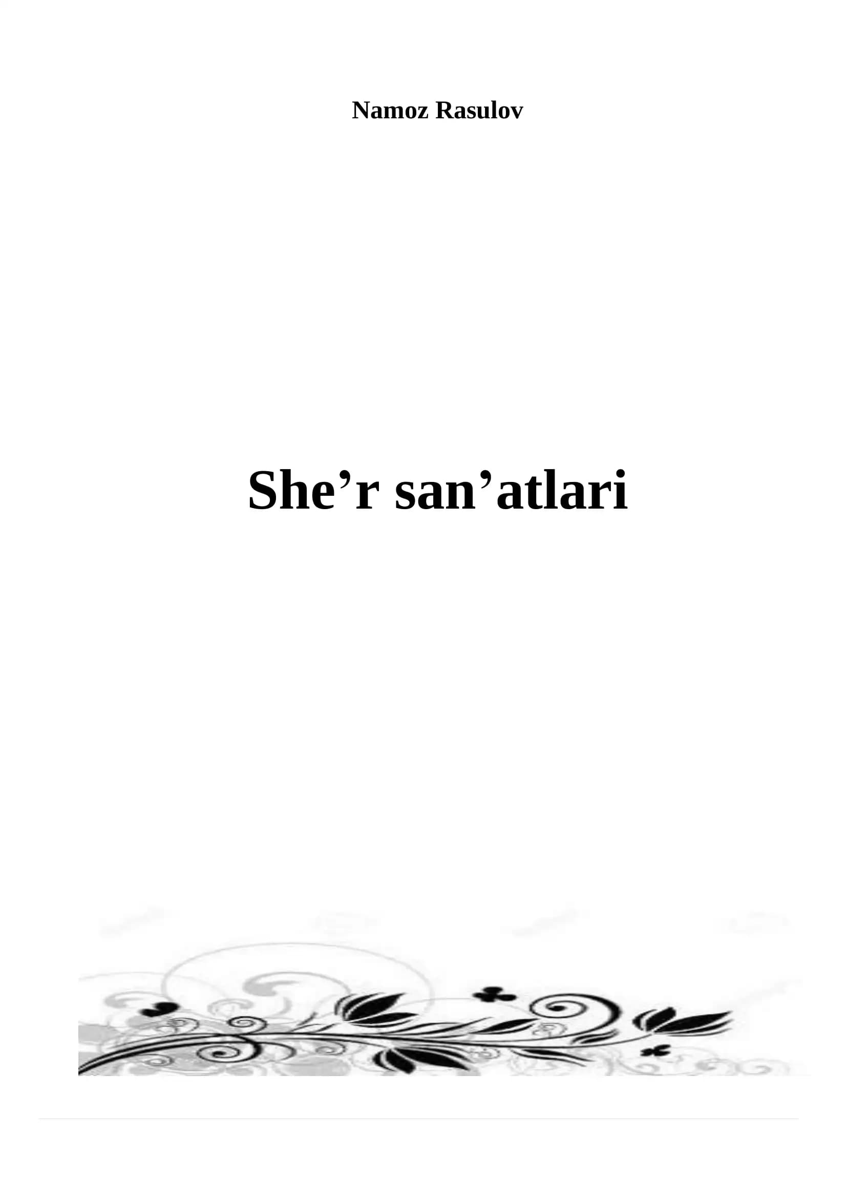 BADIIY SAN`ATLAR