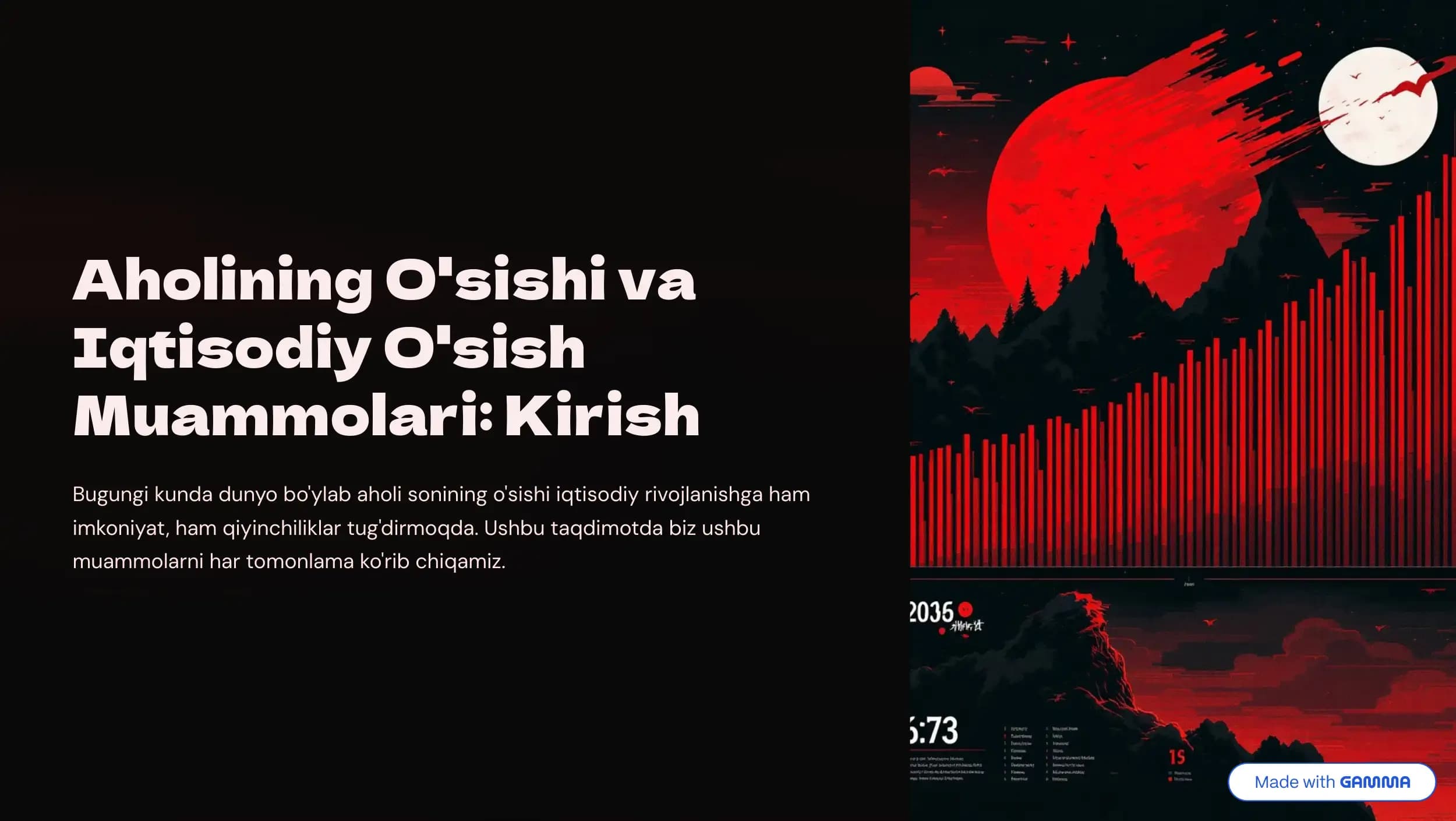 Axolining oʻsishi va iqtisodiyot oʻsishi