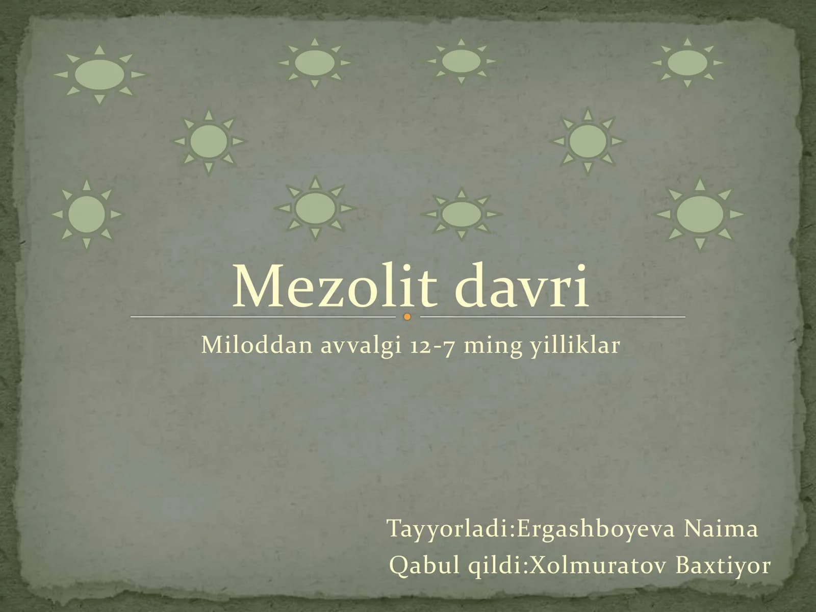Mezolit davri