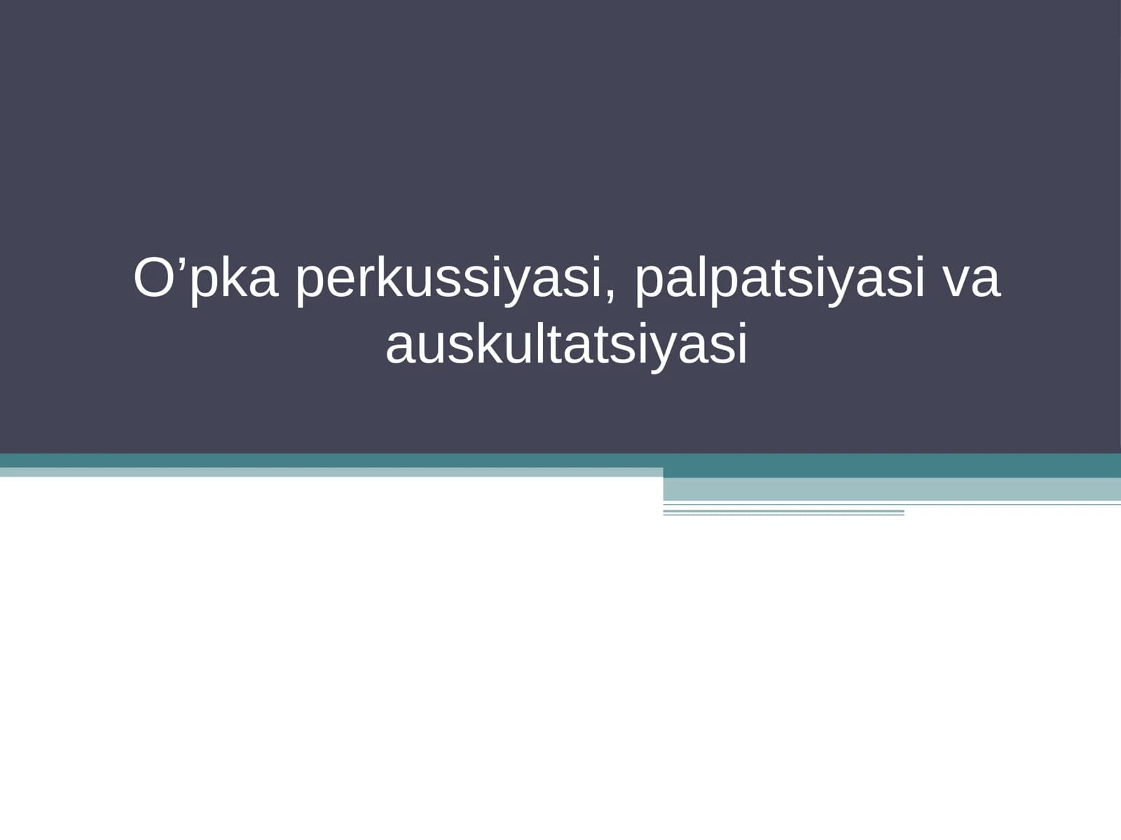 O’pka Perkussiyasi