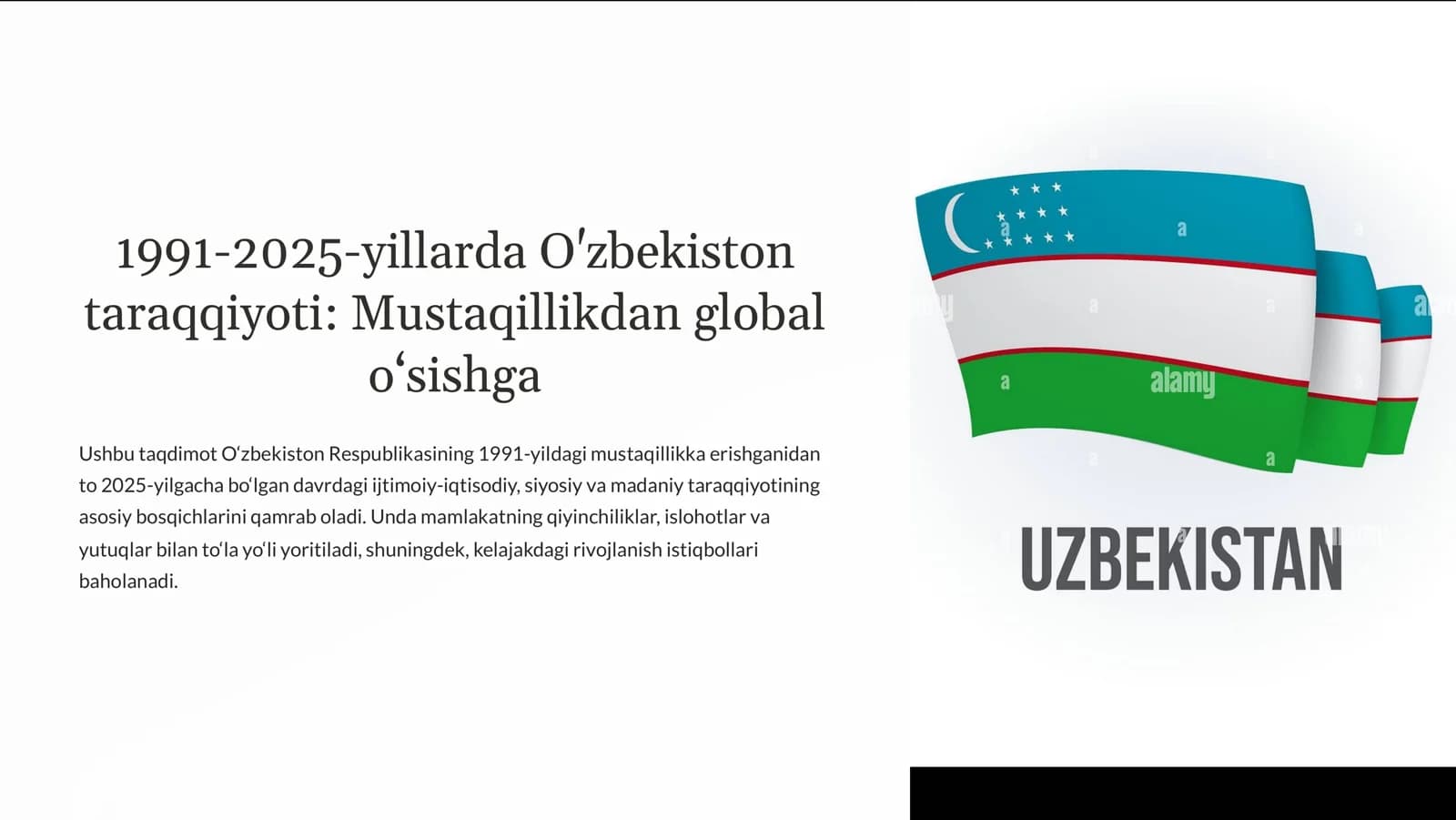 O'zbekiston Mustaqilik Tarixi (1991-2025)