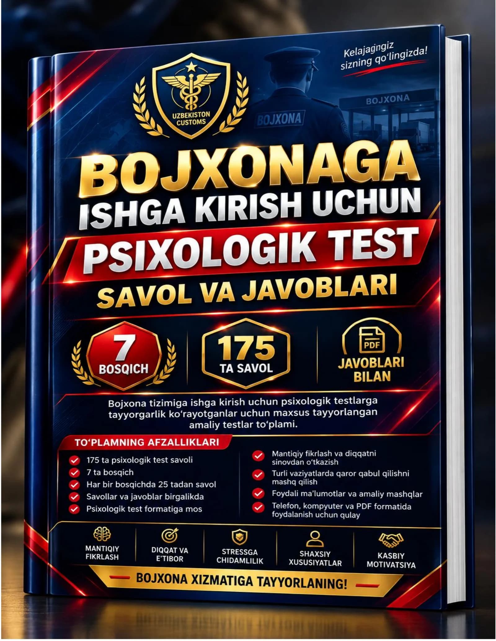 Bojxona ishga kirish - Suhbat uchun psixologik test savollari