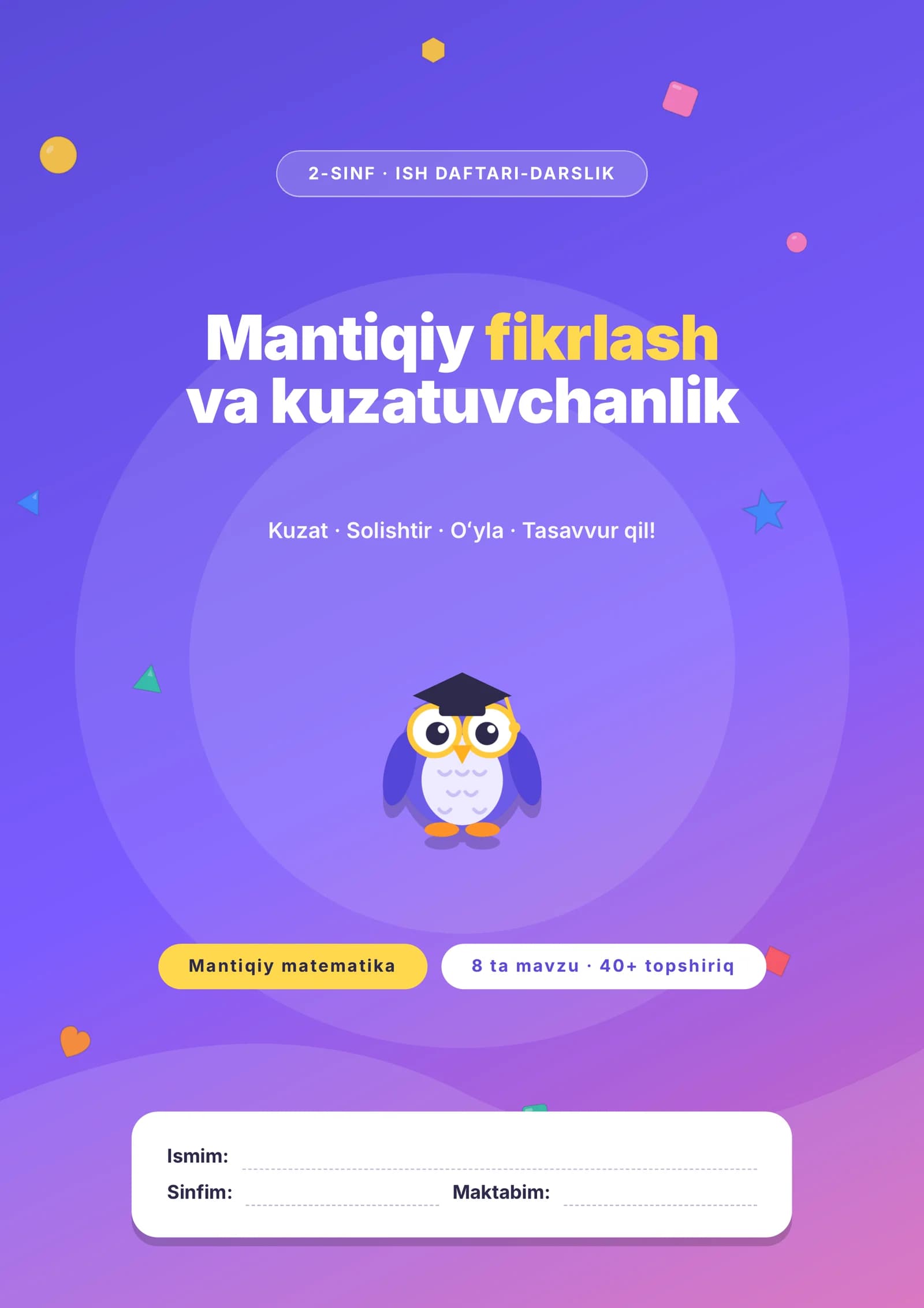 Mantiqiy matematika 2-sinflar uchun 1-dars