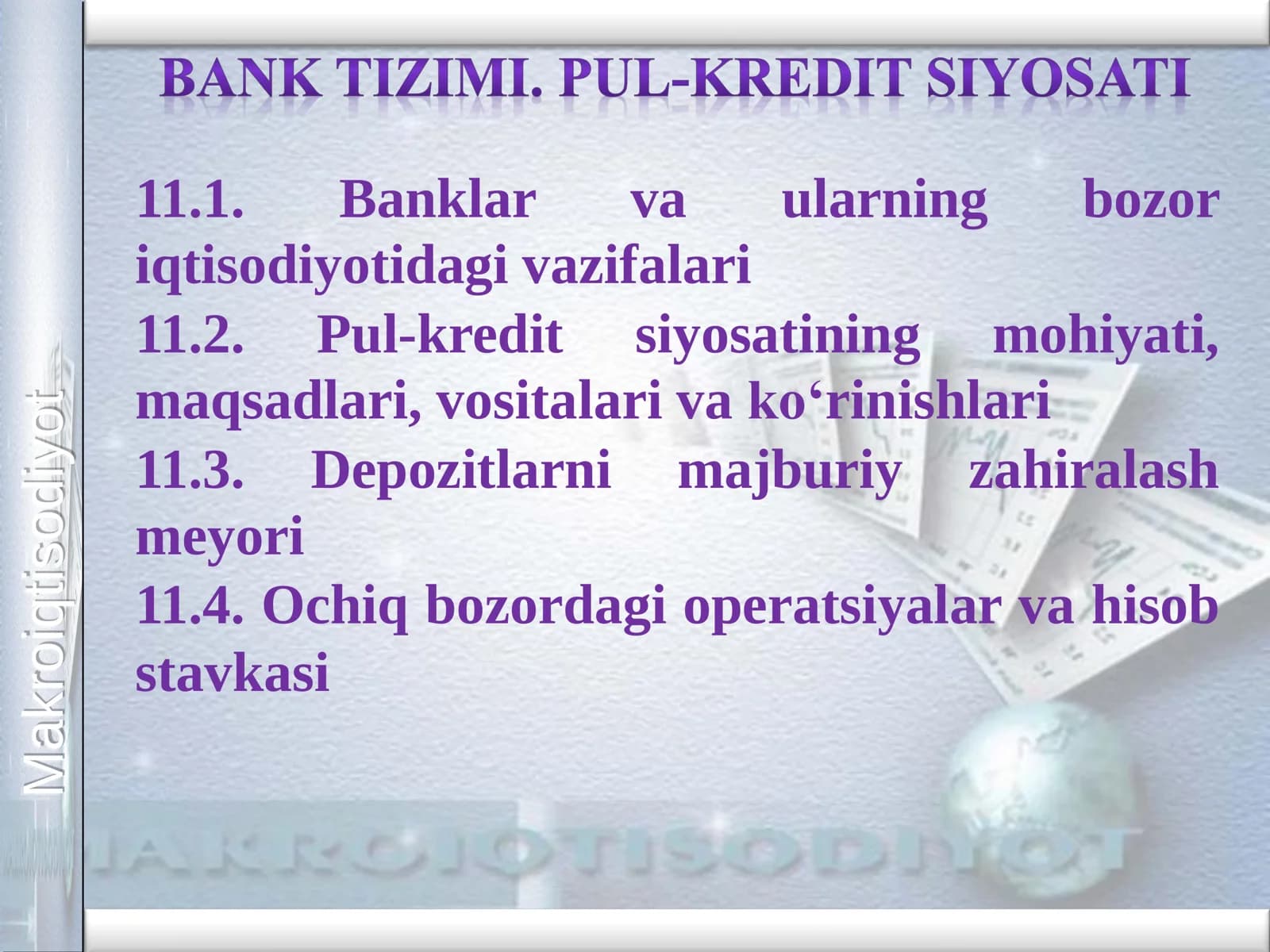 pul kredit siyosati