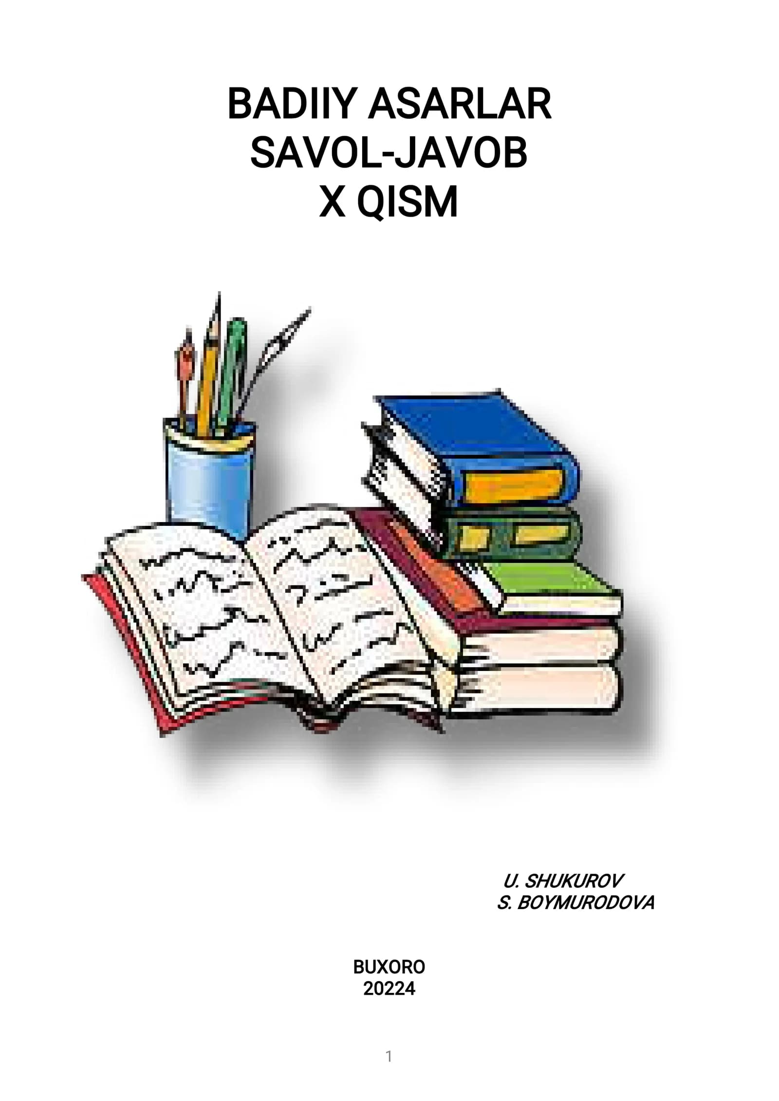 BADIIYASARLAR SAVOL-JAVOB XQISM