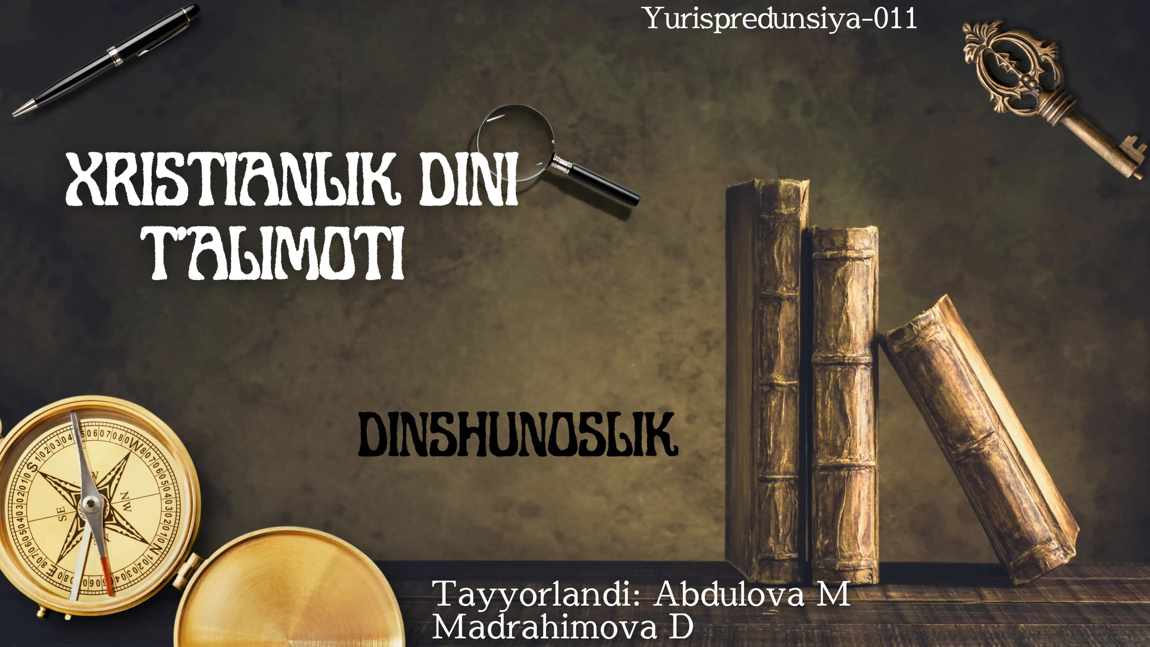 XRISTIANLIK DINI T'ALIMOTI