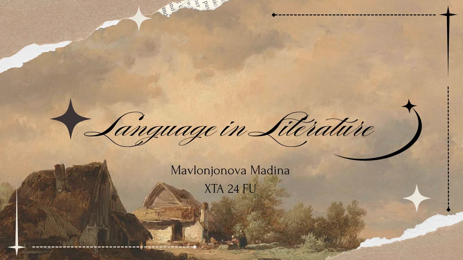 Language in Literature