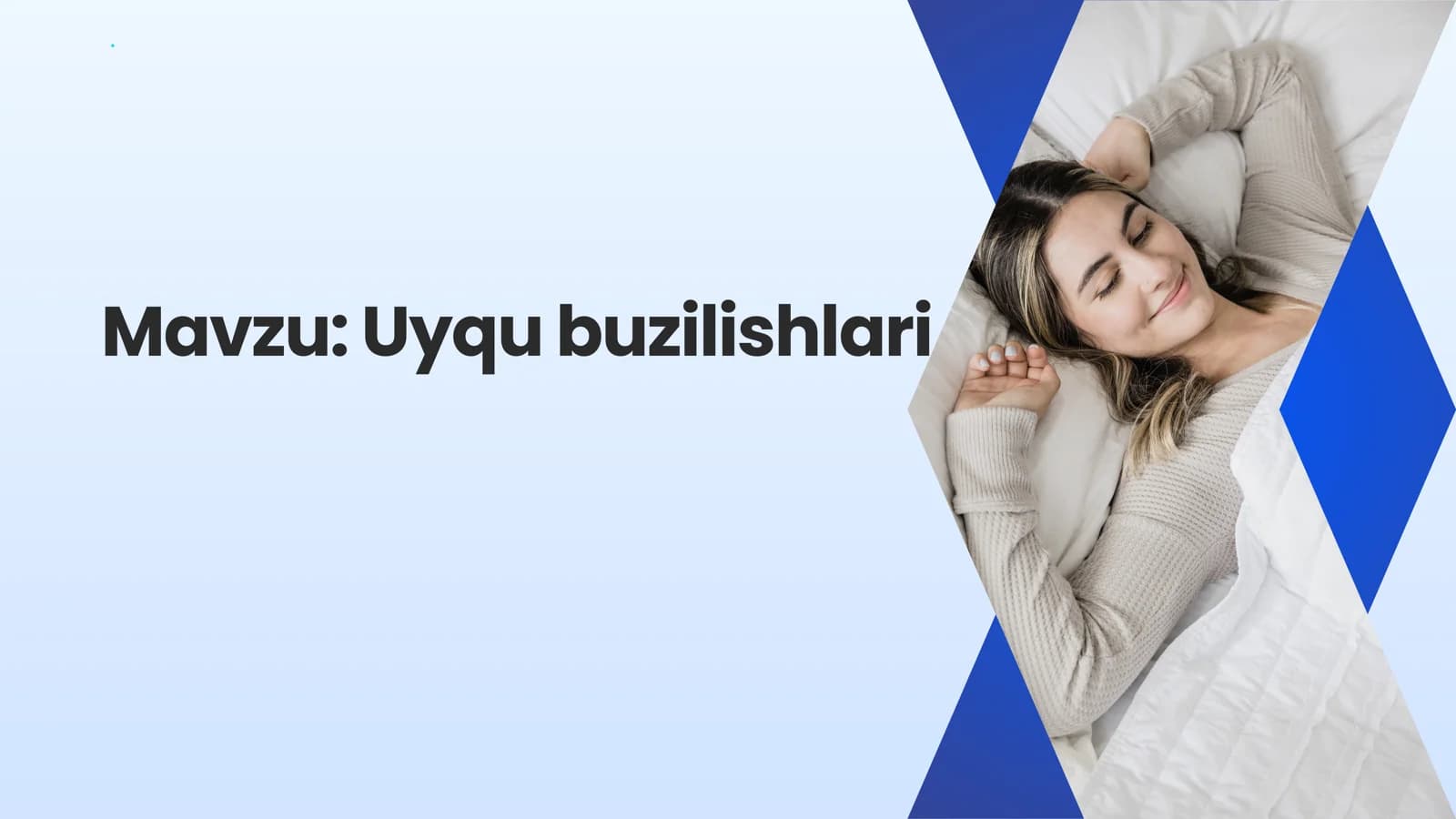 Uyqu buzilishlari