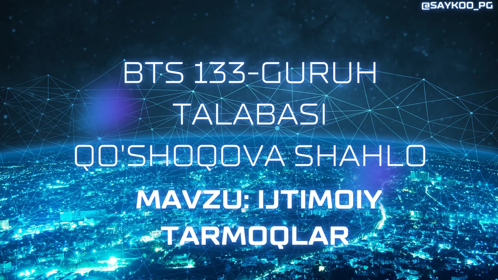 Ijtimoiy tarmoqlar