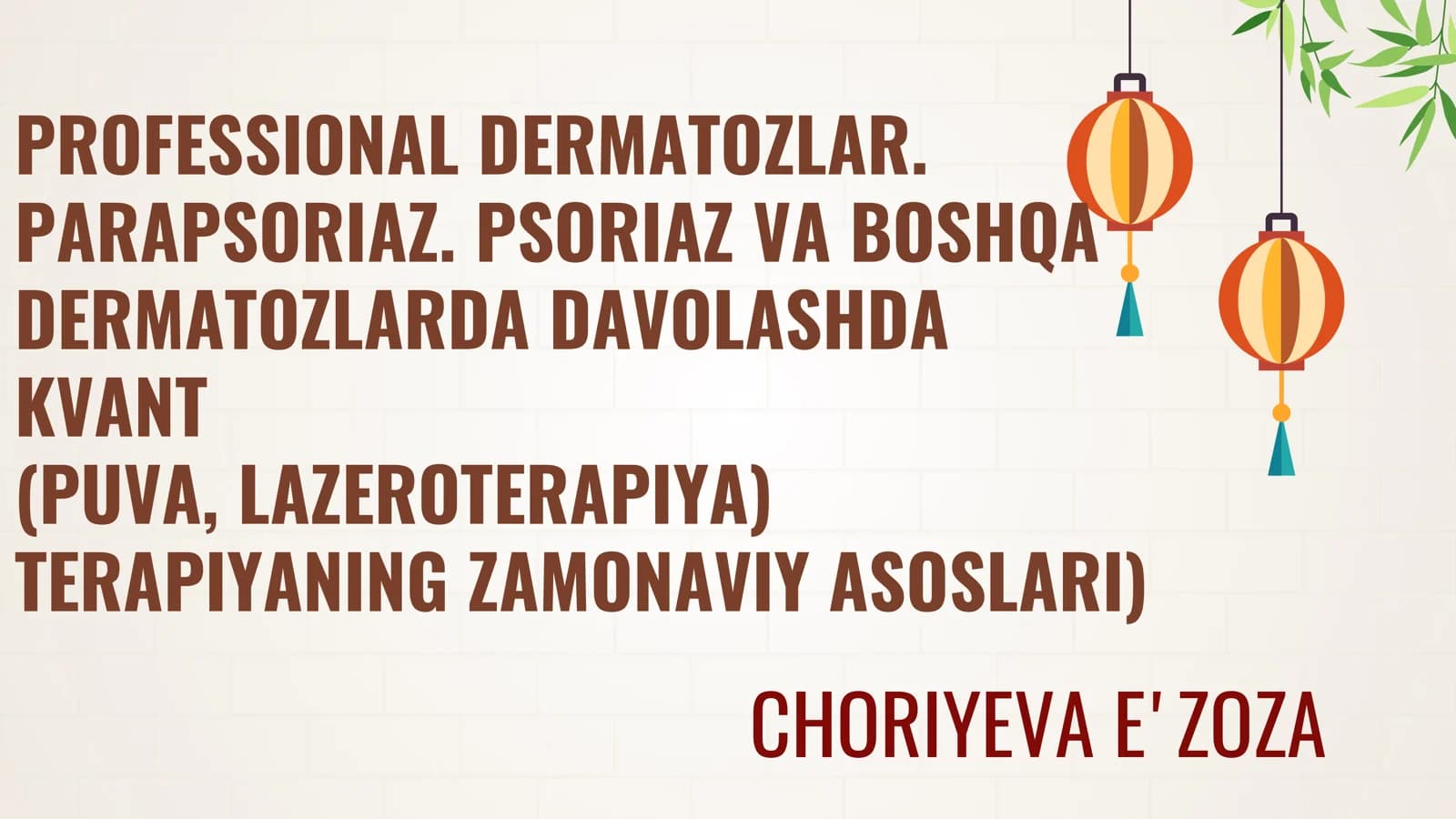 Professional Dermatozlar