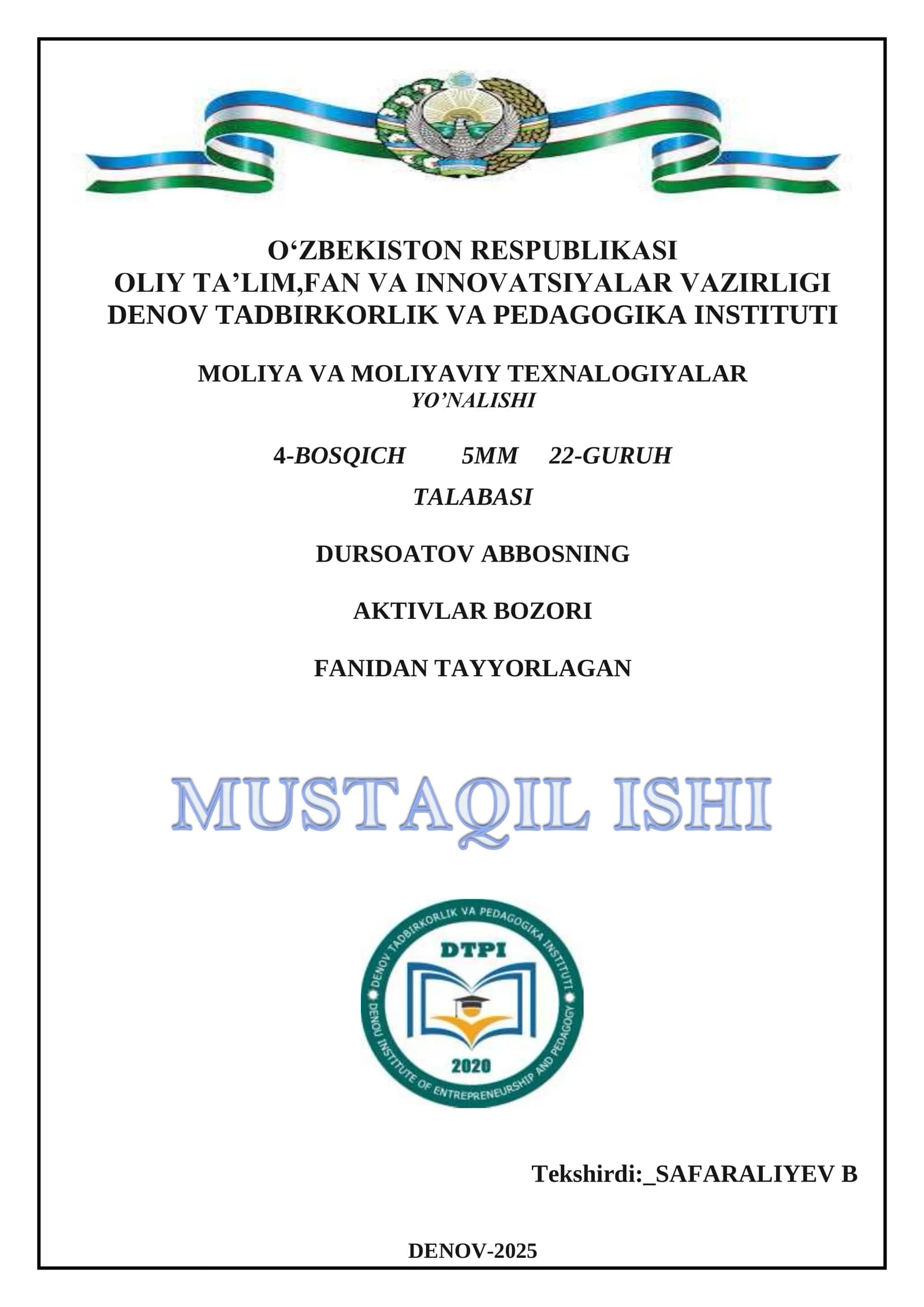 Aktivlar Bozori