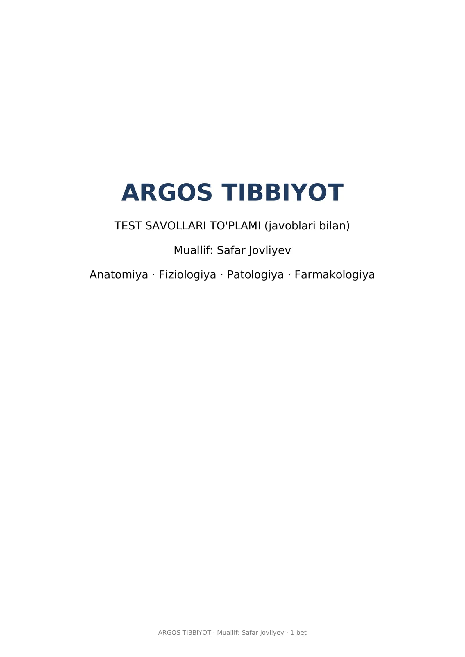 [ARGOS TIBBIYOT]