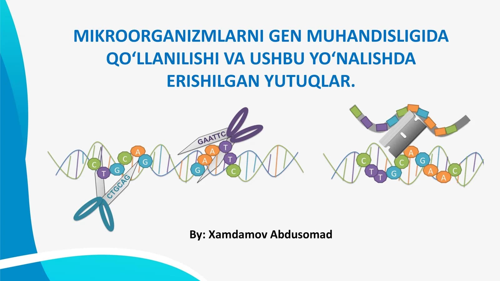 MIKROORGANIZMLARNI GEN MUHANDISLIGIDA QO‘LLANILISHI VA USHBU YO‘NALISHDA ERISHILGAN YUTUQLAR