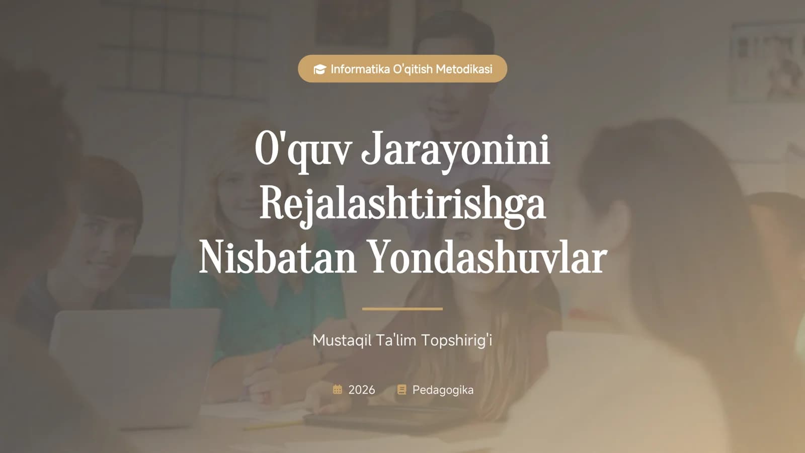 Informatika O'qitish Metodikasi