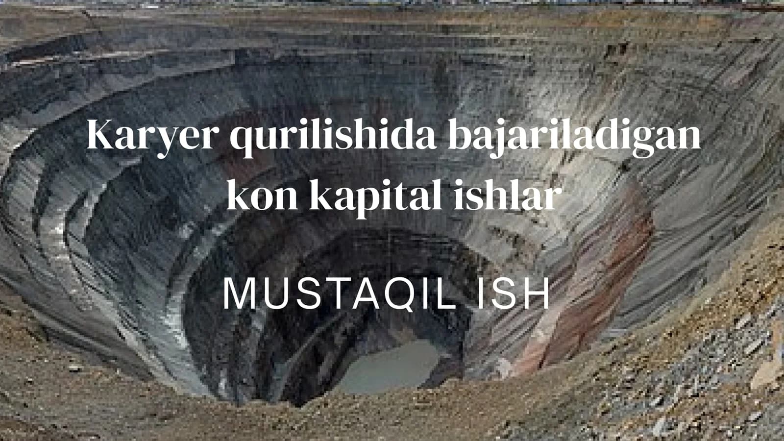 Kon-kapital ishlar